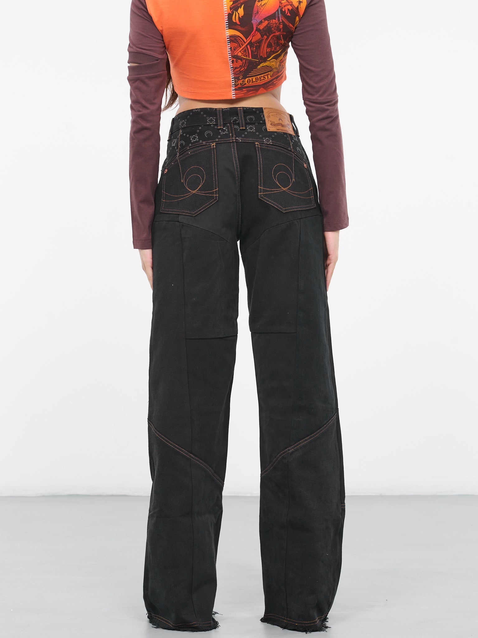 Regenerated Flare Denim Pants - 3
