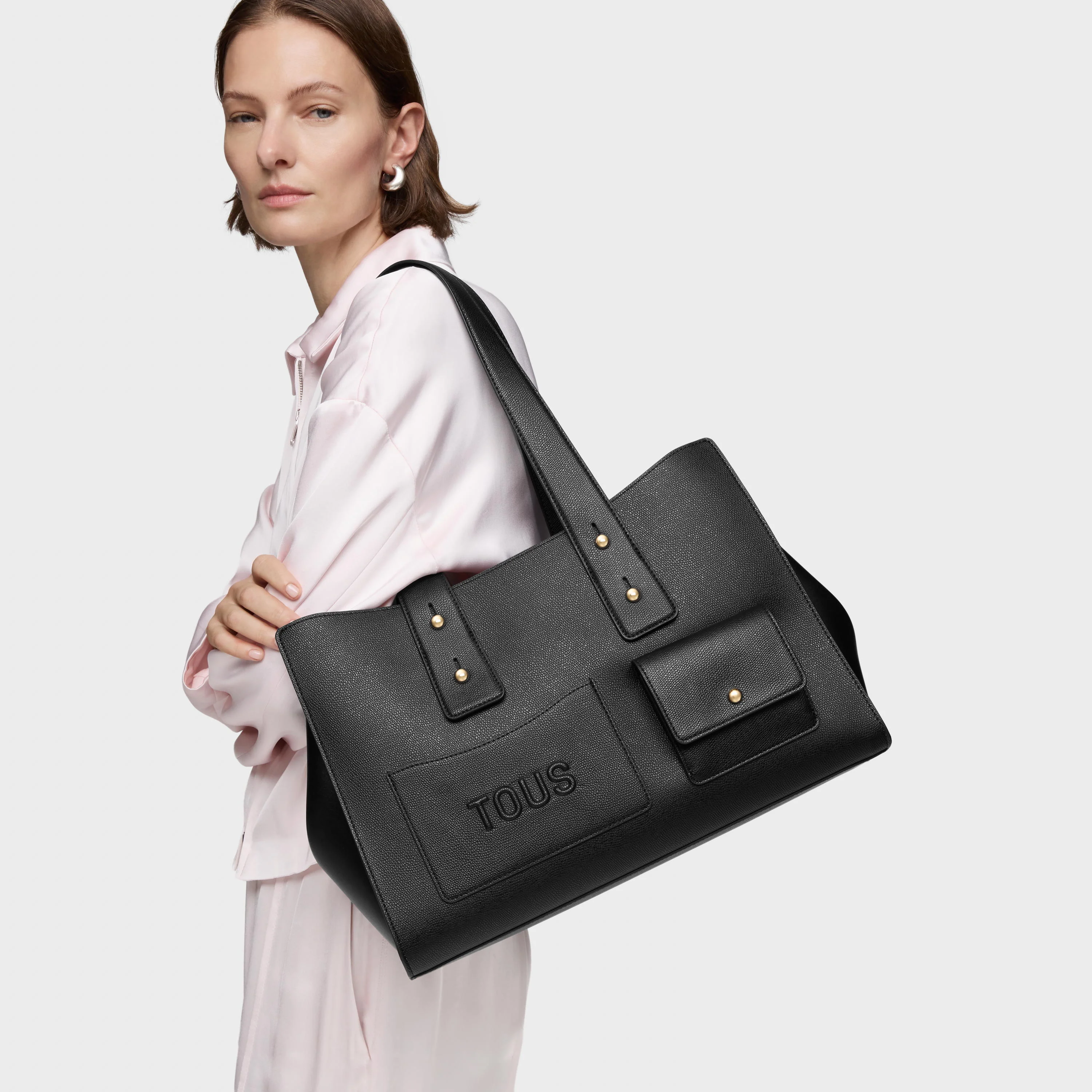 Large black City bag TOUS Back to Basics - 1