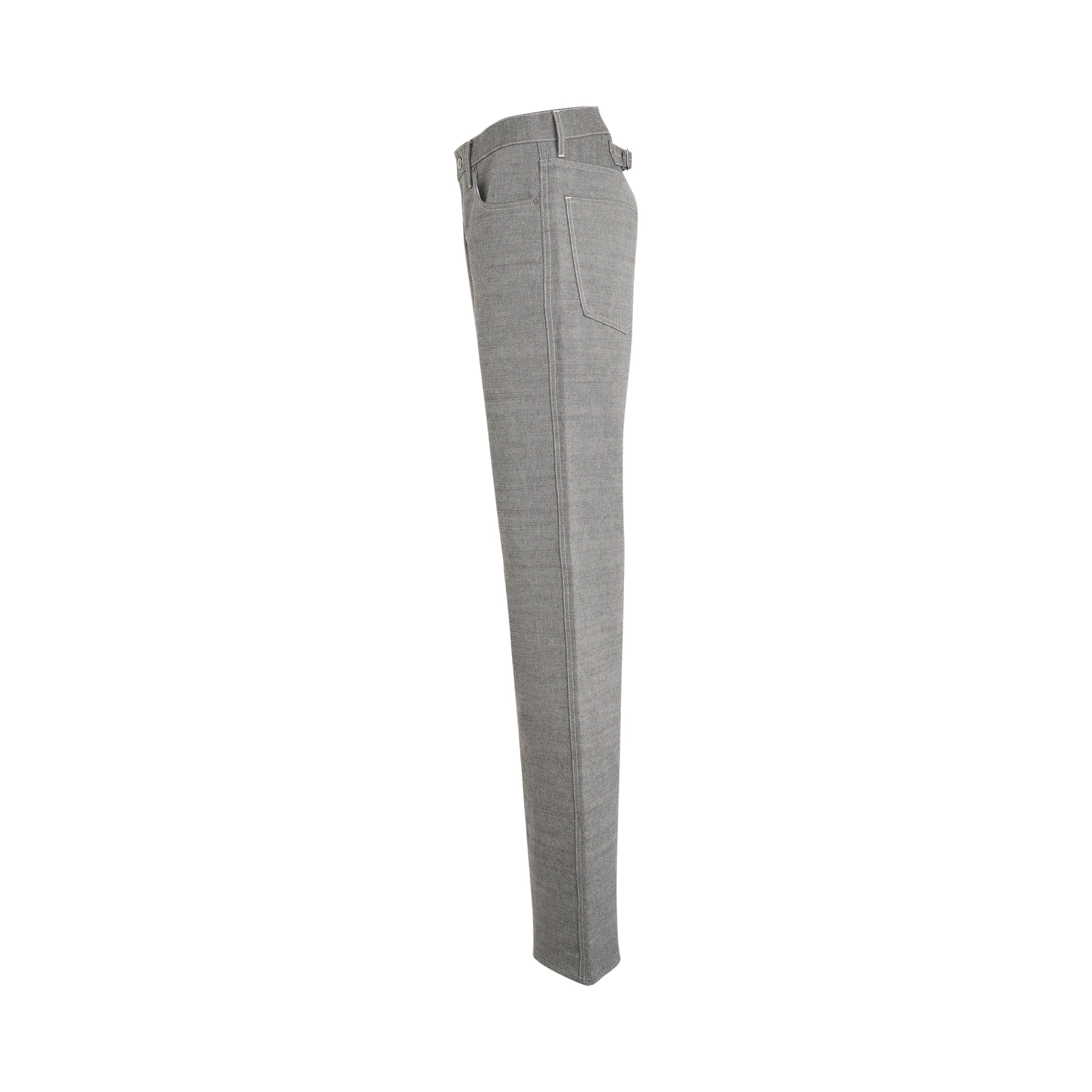 Maison Margiela Broken Twill 5 Pocket Pants in Caviar - 3