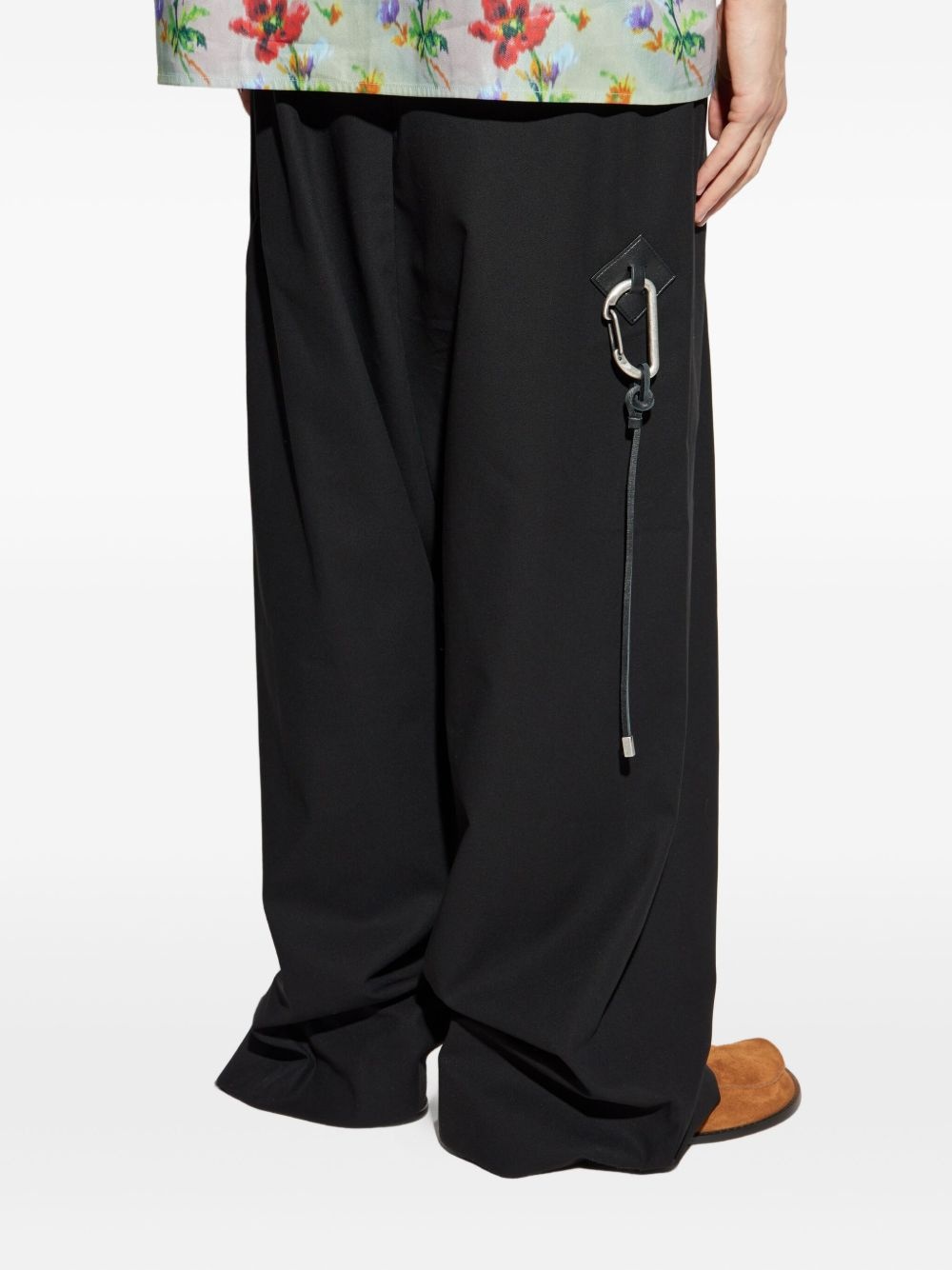 pleated-panel trousers - 4