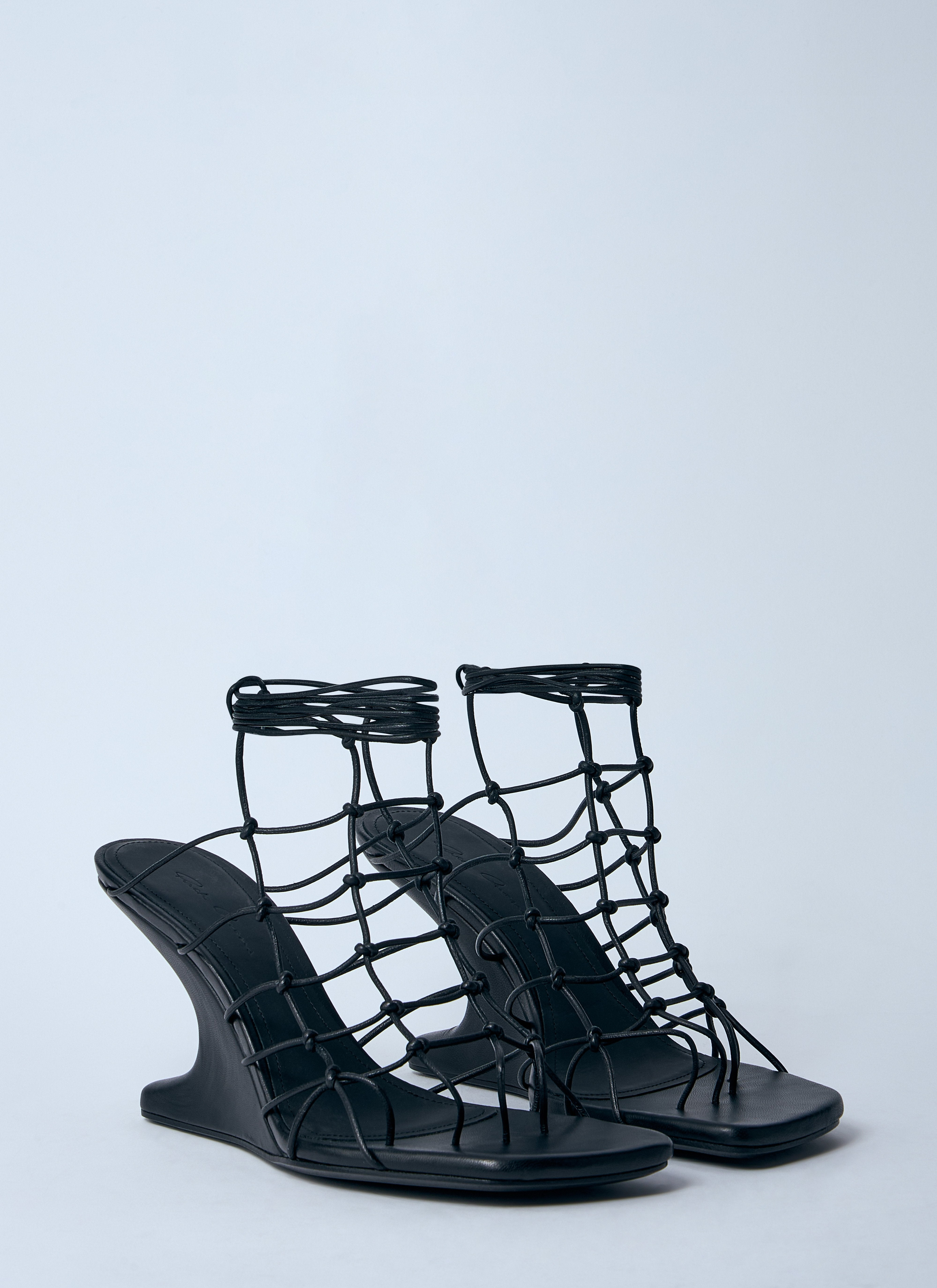 Rick Owens Women Hollywood Web Cantilever 8 Heeled Sandals - 2