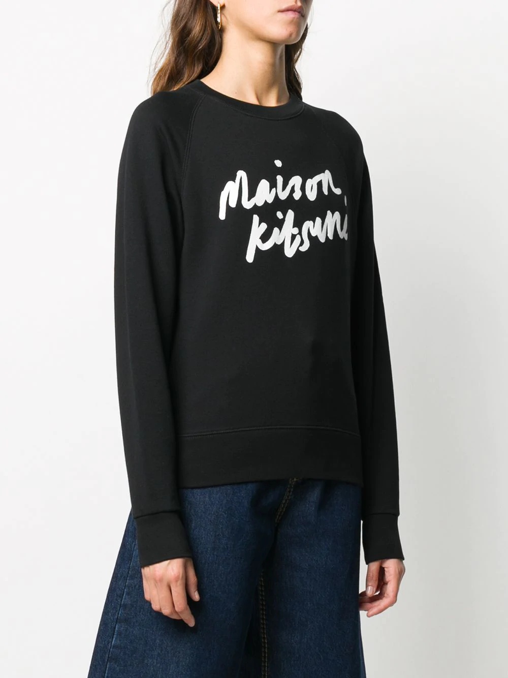 logo print sweatshirt - 3