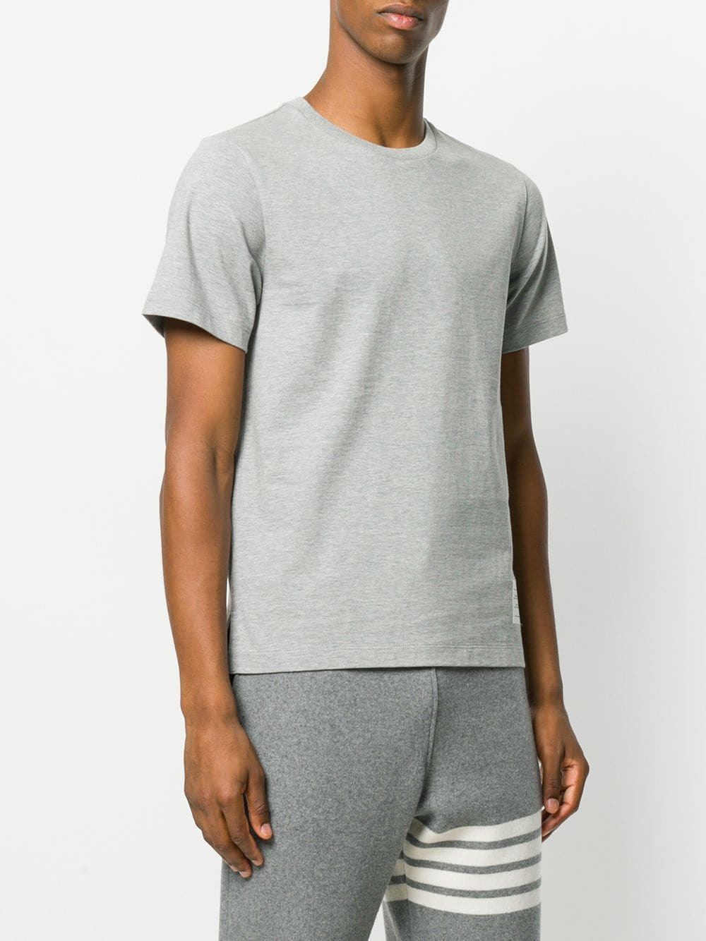 Relaxed Fit Short Sleeve Tee With Side Slit - 3