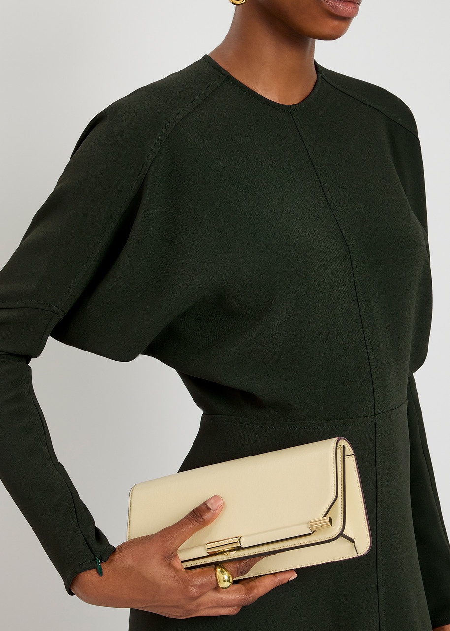 Victoria Beckham Draped Crepe Midi Dress - 5