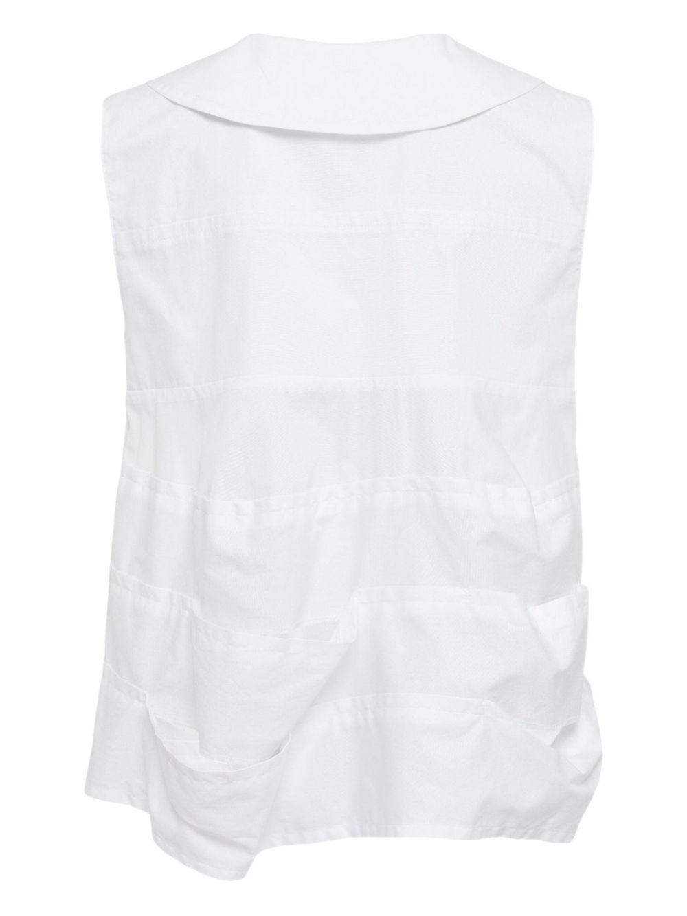 Peter Pan-collar layered blouse - 2
