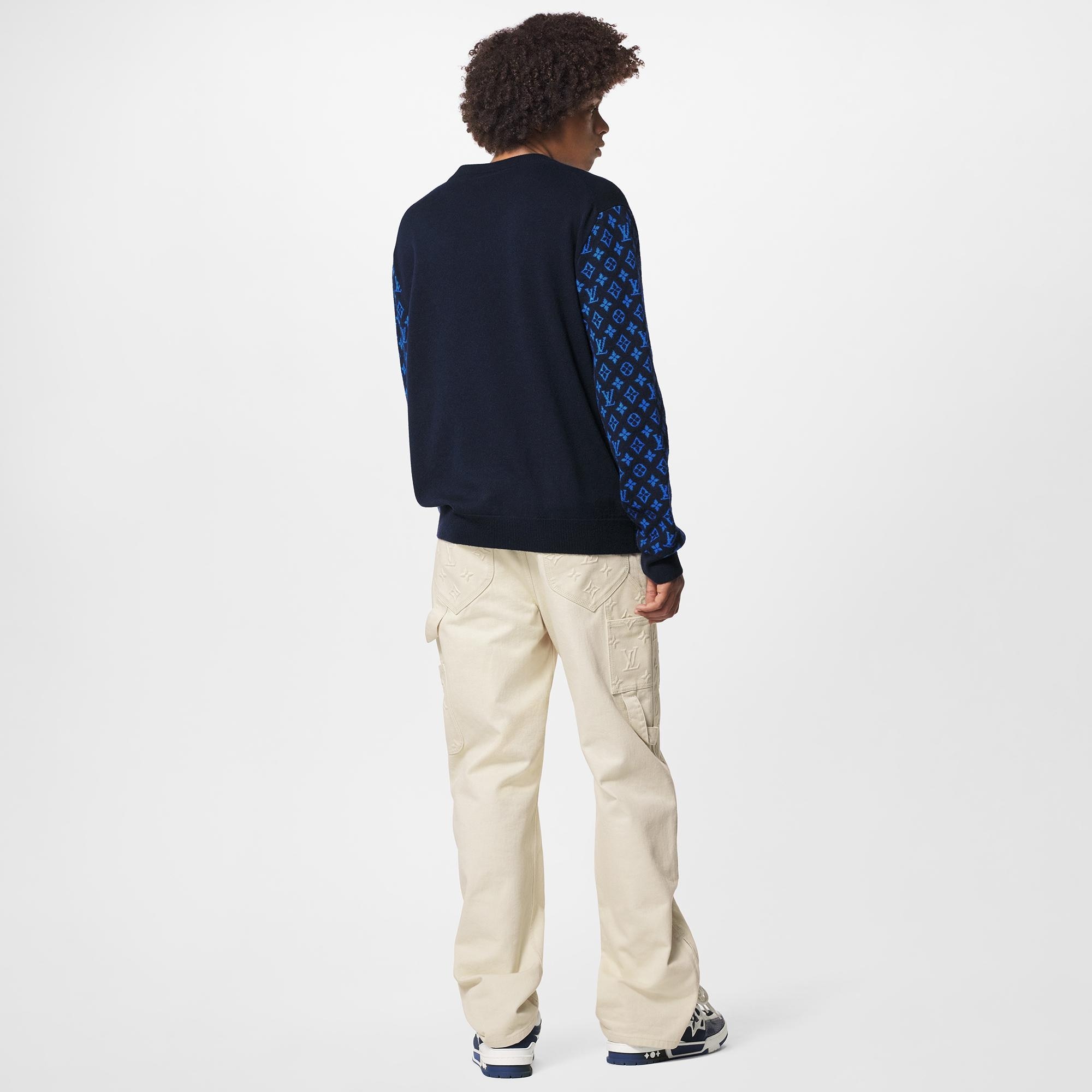 Monogram Mix Cashmere Crewneck - 3