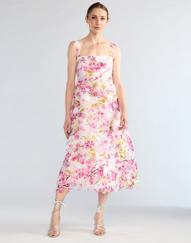 Scalloped Petal Midi Dress 1