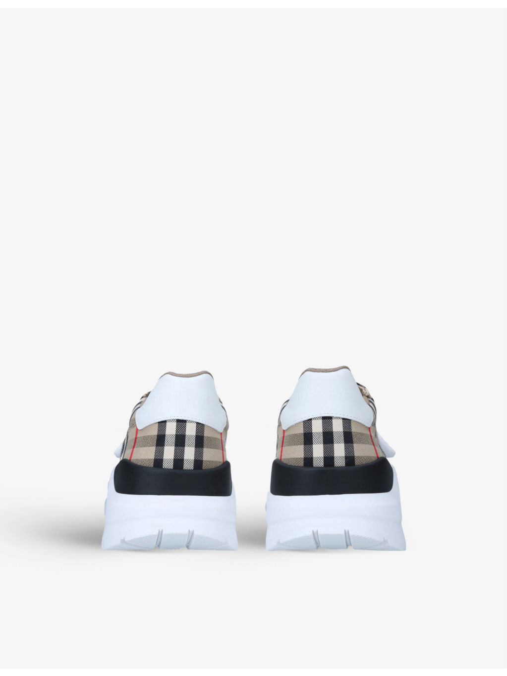 Regis vintage check canvas trainers - 5