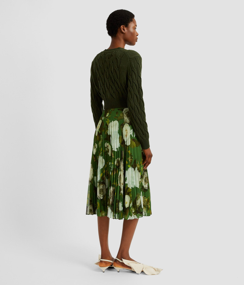 Erdem PLEATED MIDI SKIRT outlook