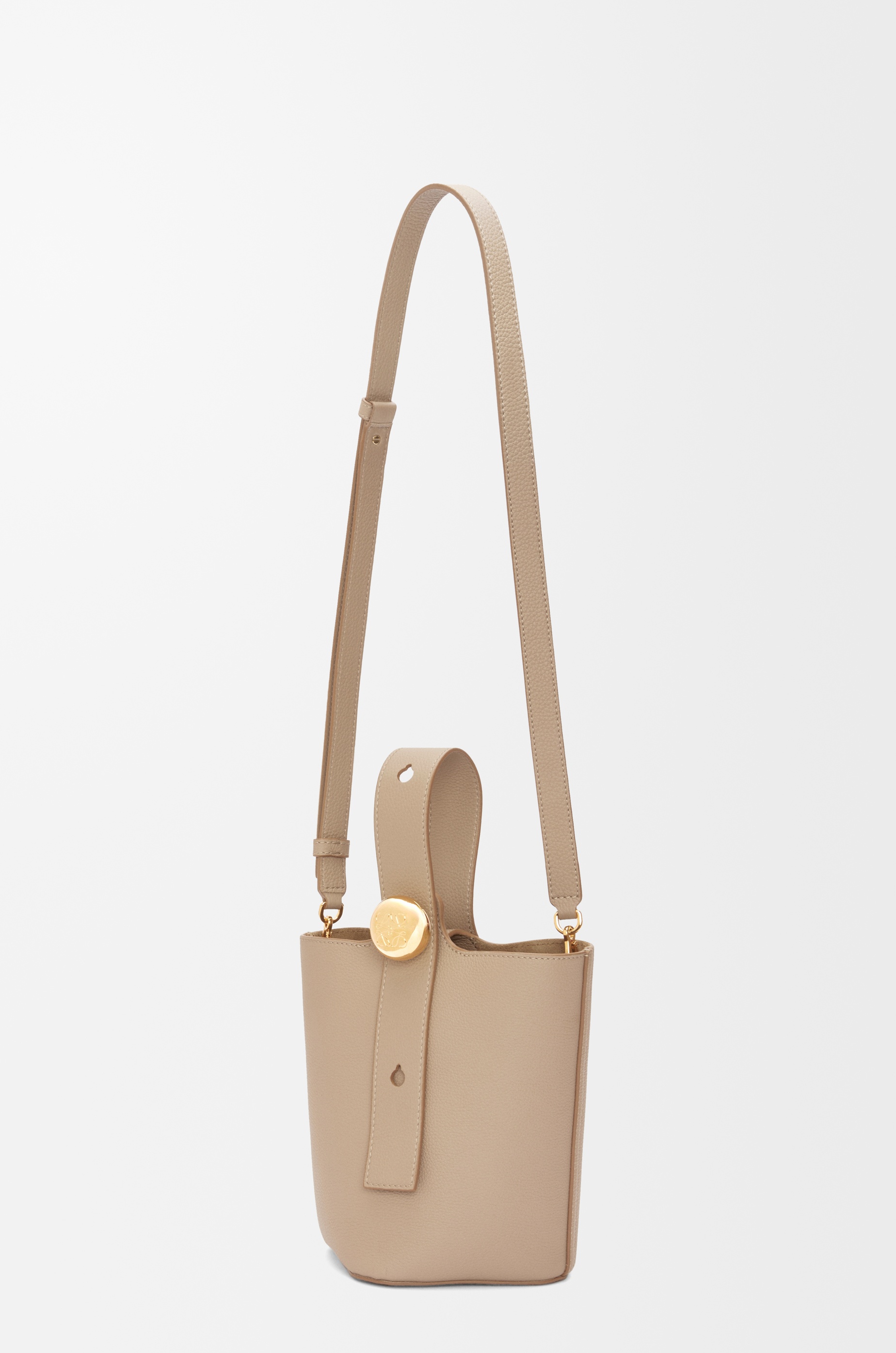 Mini Pebble Bucket bag in soft grained calfskin - 6