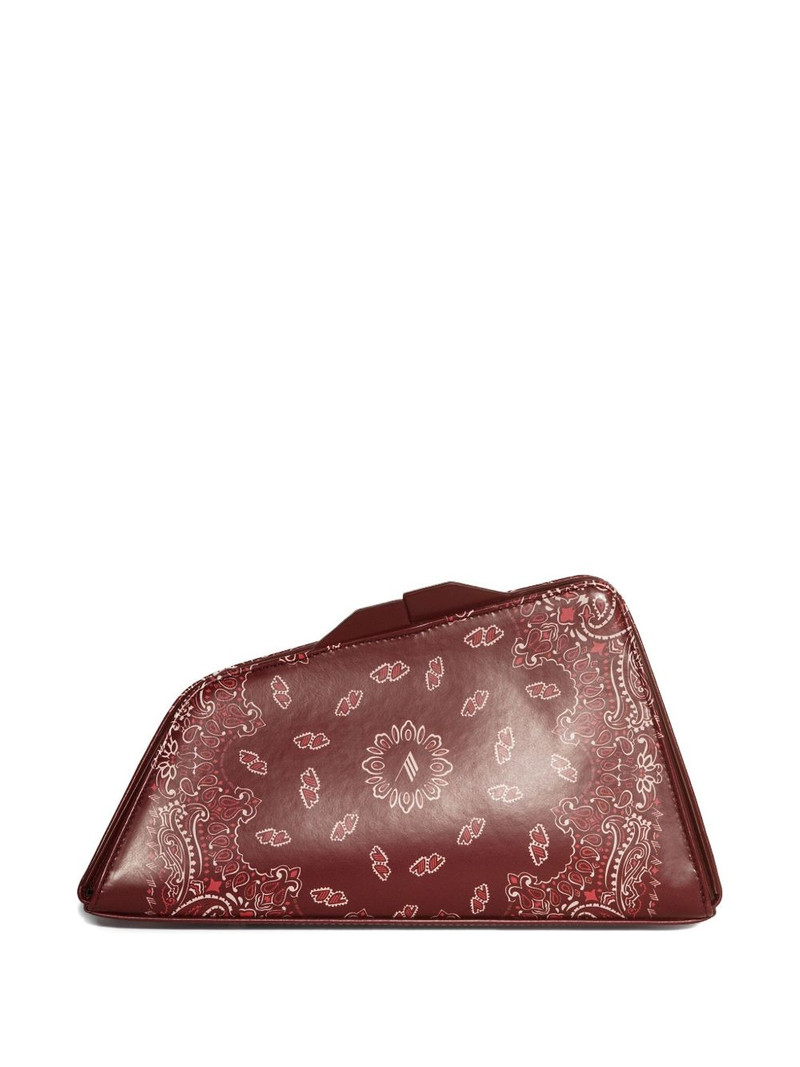 small paisley-print leather clutch 3