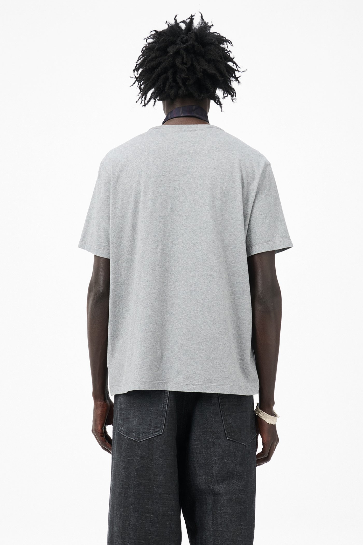 New Box T-Shirt Grey Melange Clean Jersey - 5