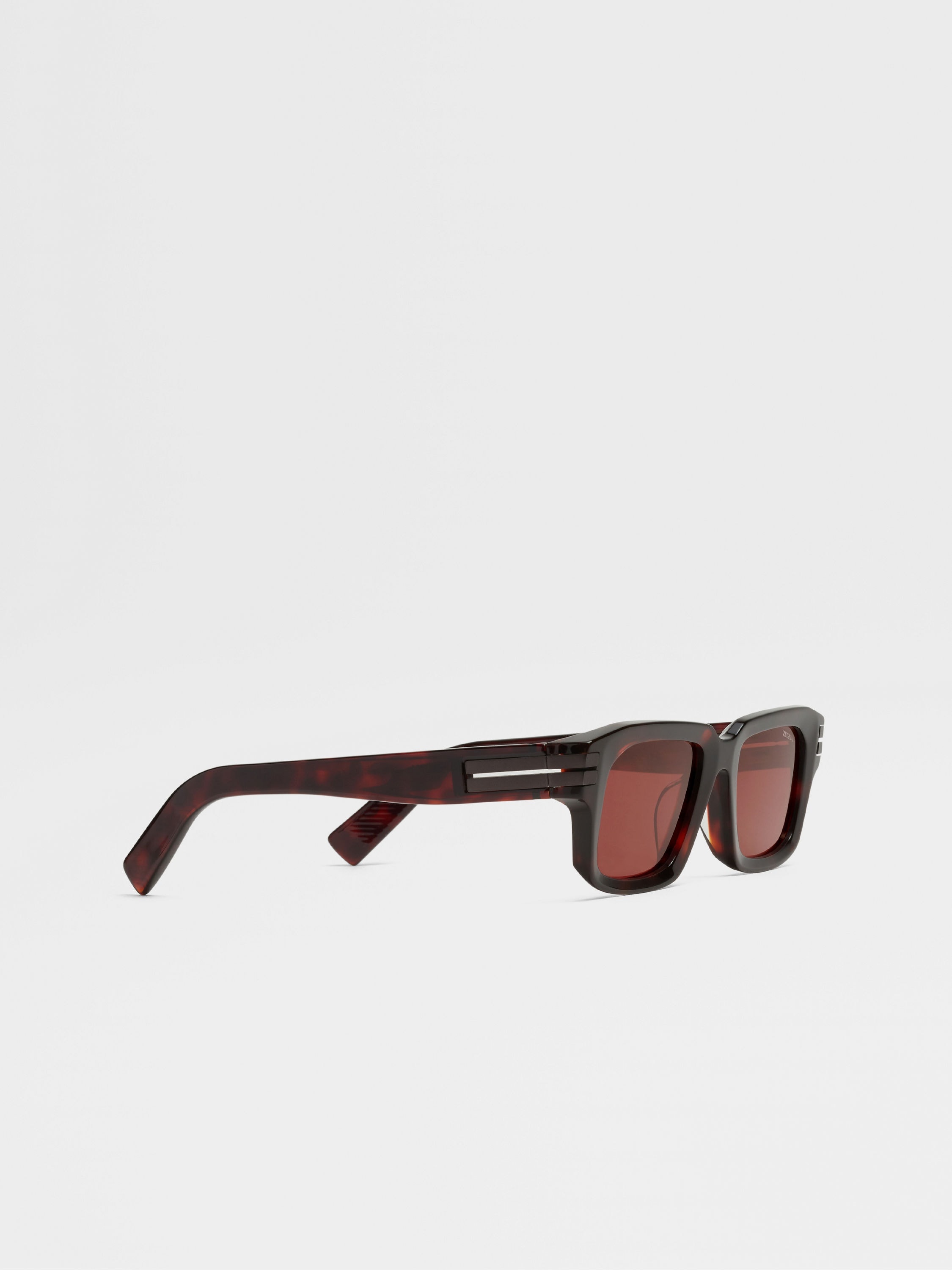 RED HAVANA ACETATE SUNGLASSES - 3