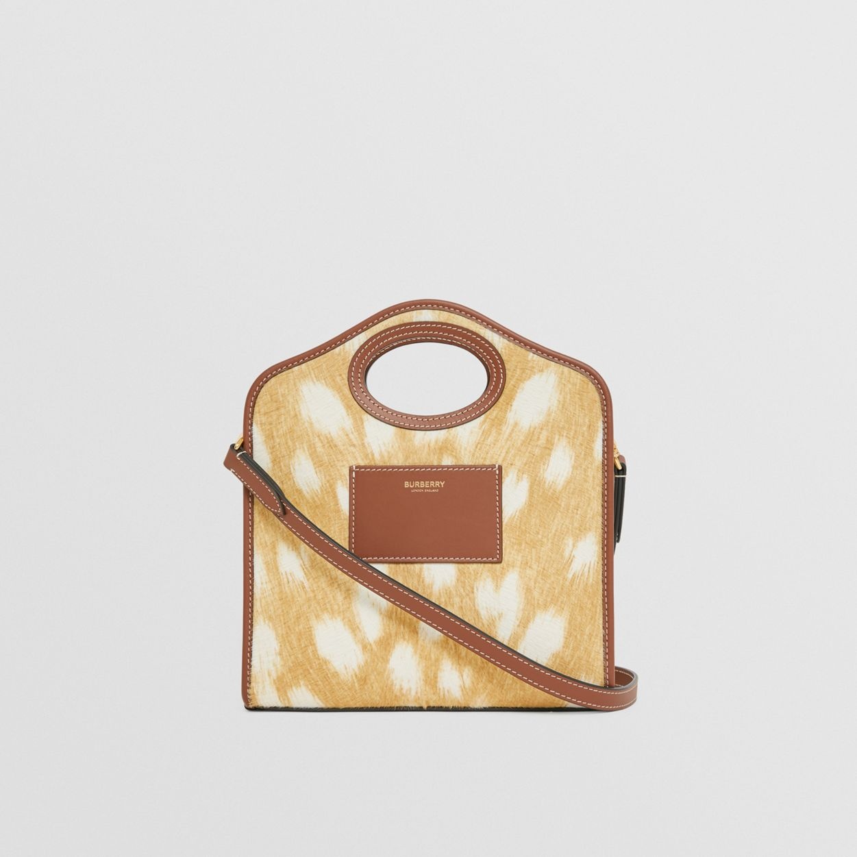 Mini Deer Print Calf Hair Pocket Bag - 8