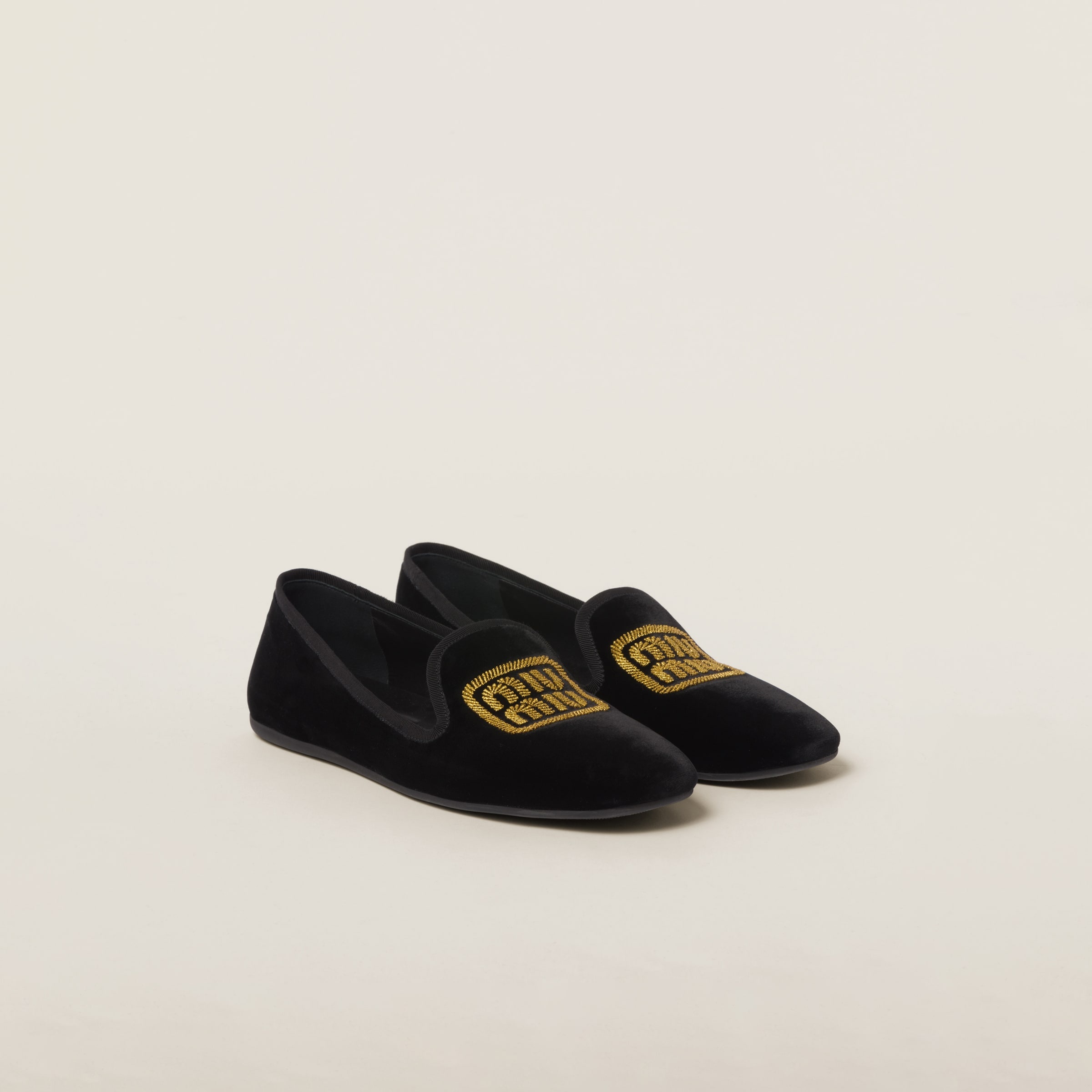 Velvet slippers - 1