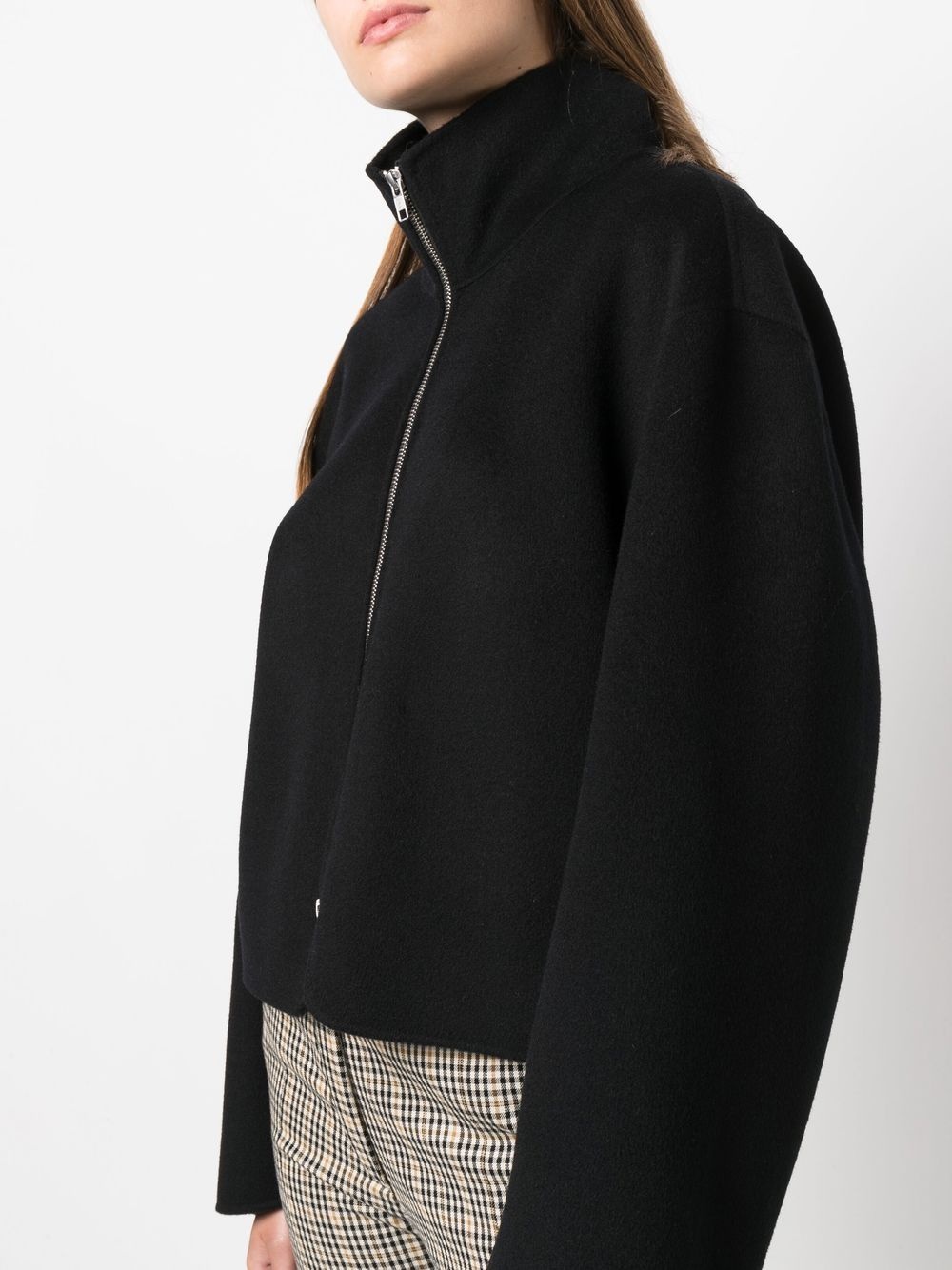 wool-cashmere zip-up jacket - 5