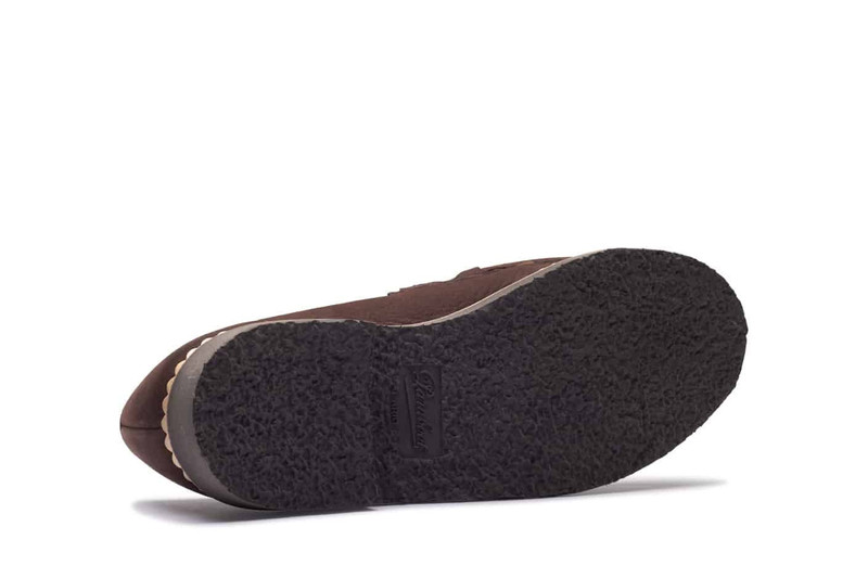 Nantes Taurillon Nubuck Chocolate - Rubber Sole 5