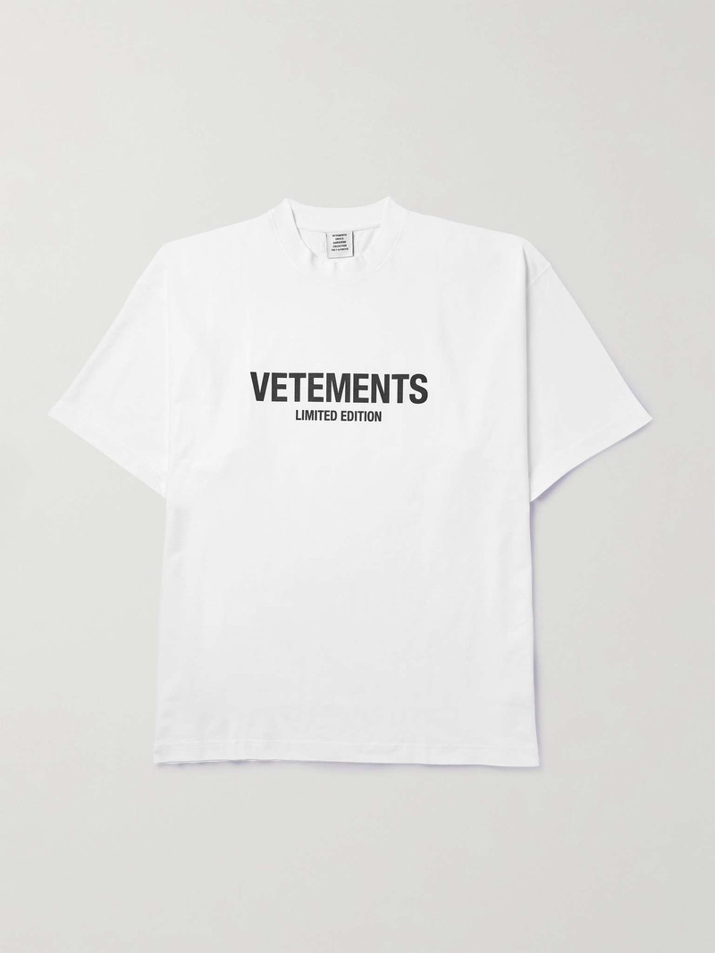 Oversized Logo-Print Cotton-Jersey T-Shirt 1