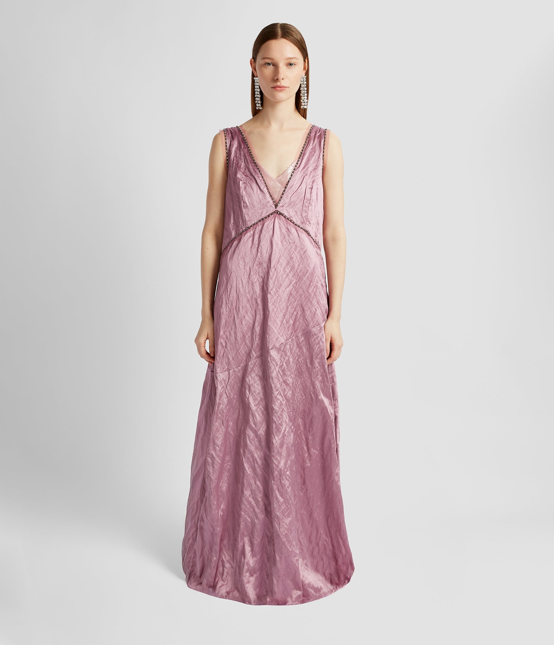 SLEEVELESS EVENING GOWN - 1