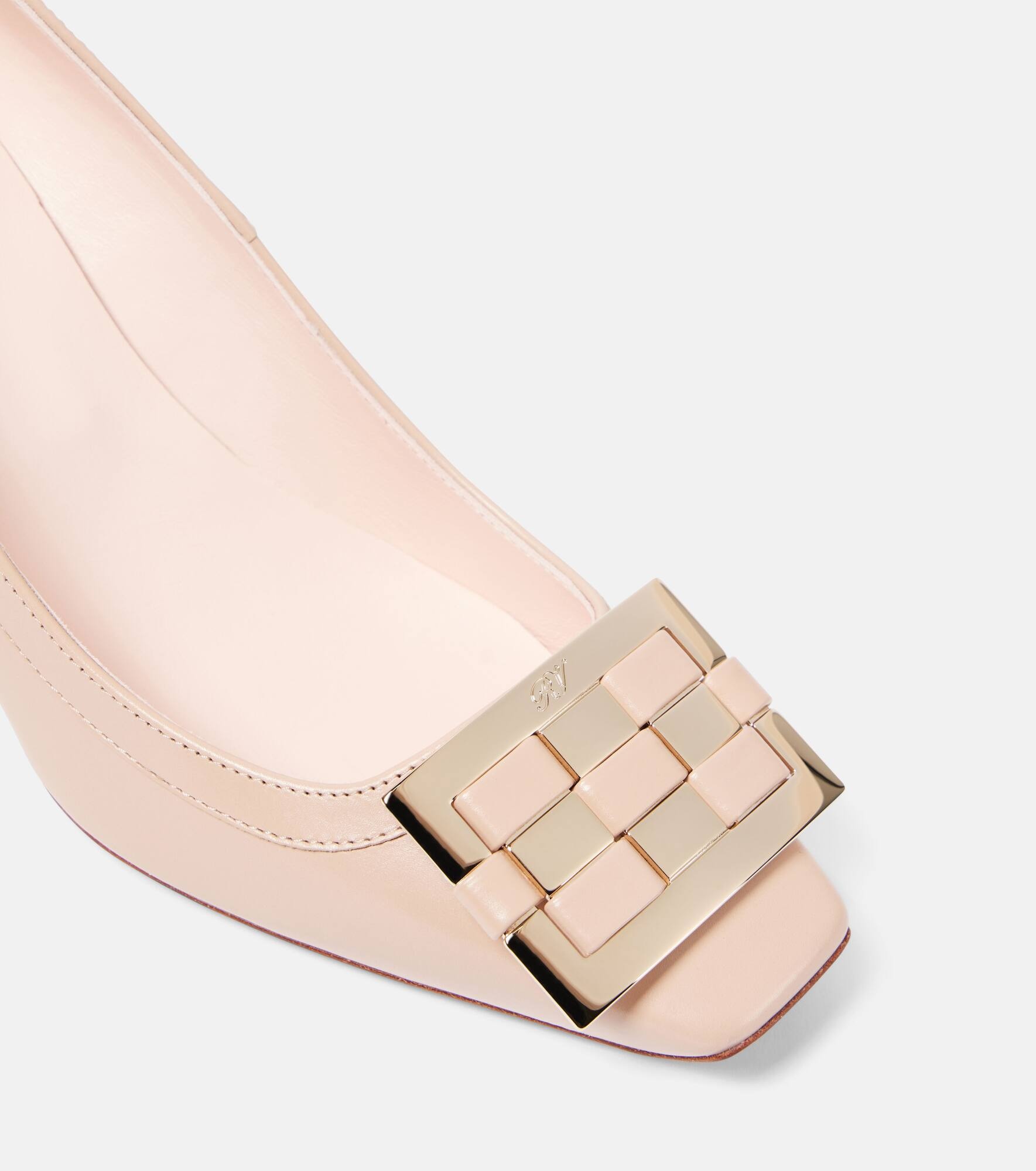 Trompette 70 leather pumps - 5