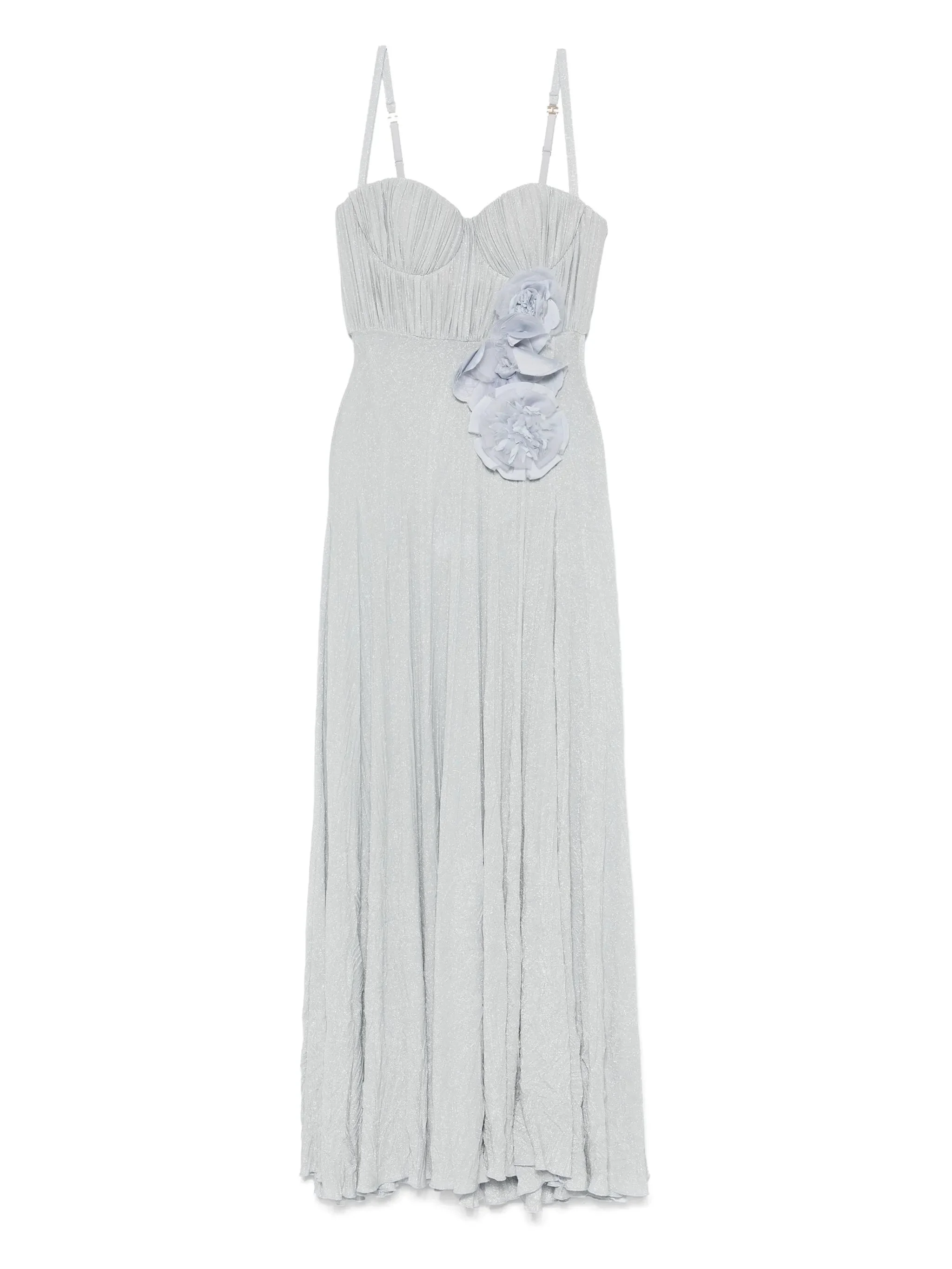 Elisabetta Franchi Flower-embroidery Lurex Gown - 1