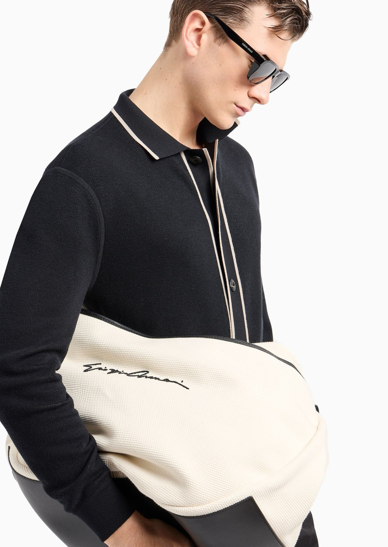 Viscose and linen canvas Bermuda shorts 6