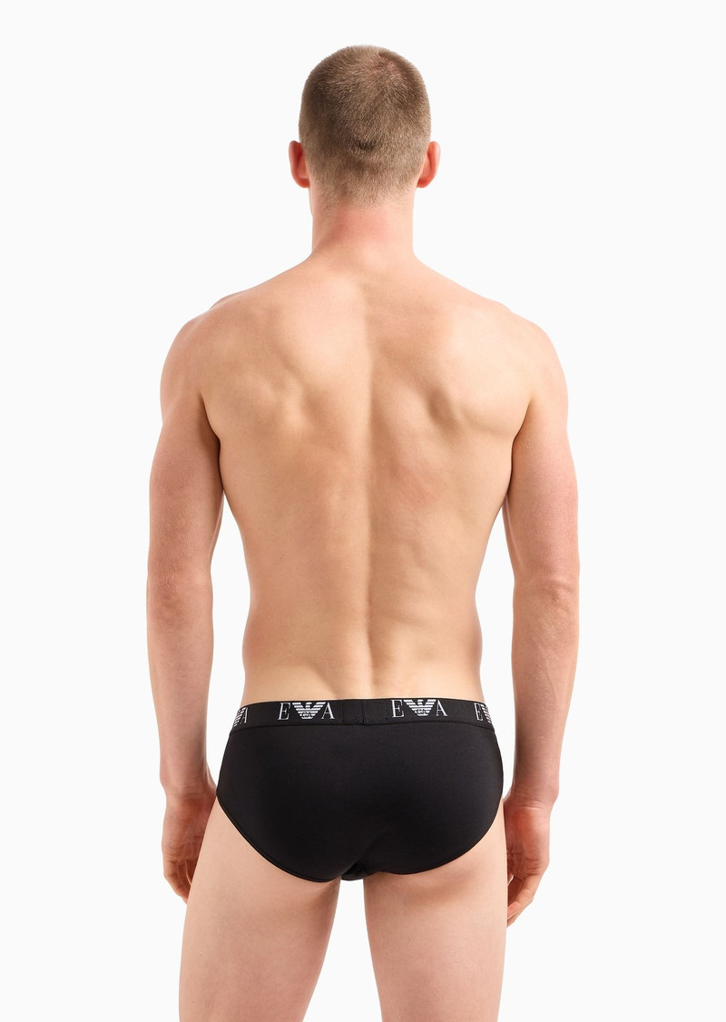 Three-pack of briefs with essential monogram logo 3