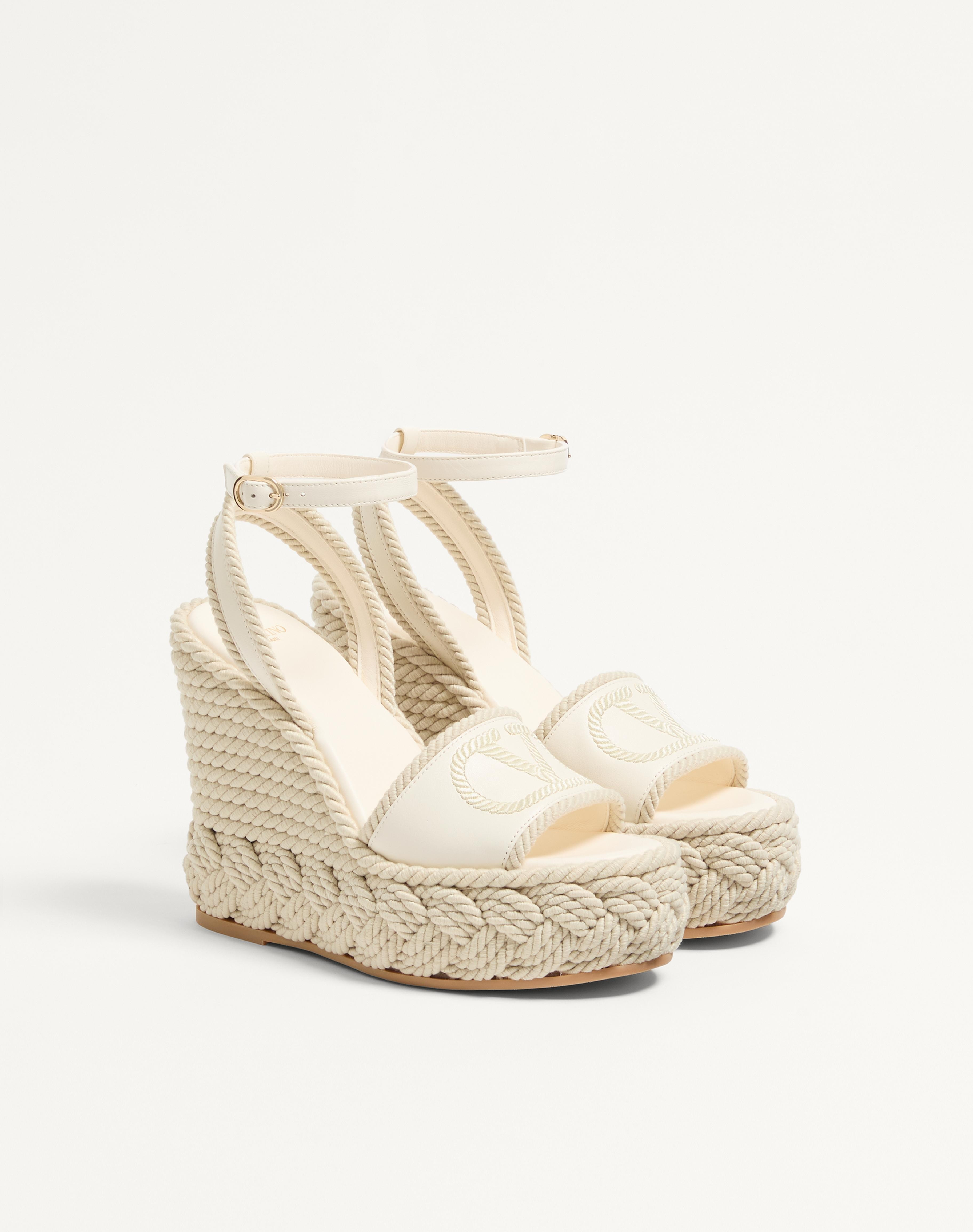 VLOGO TORCHON WEDGE SANDAL IN NAPPA 130MM - 2