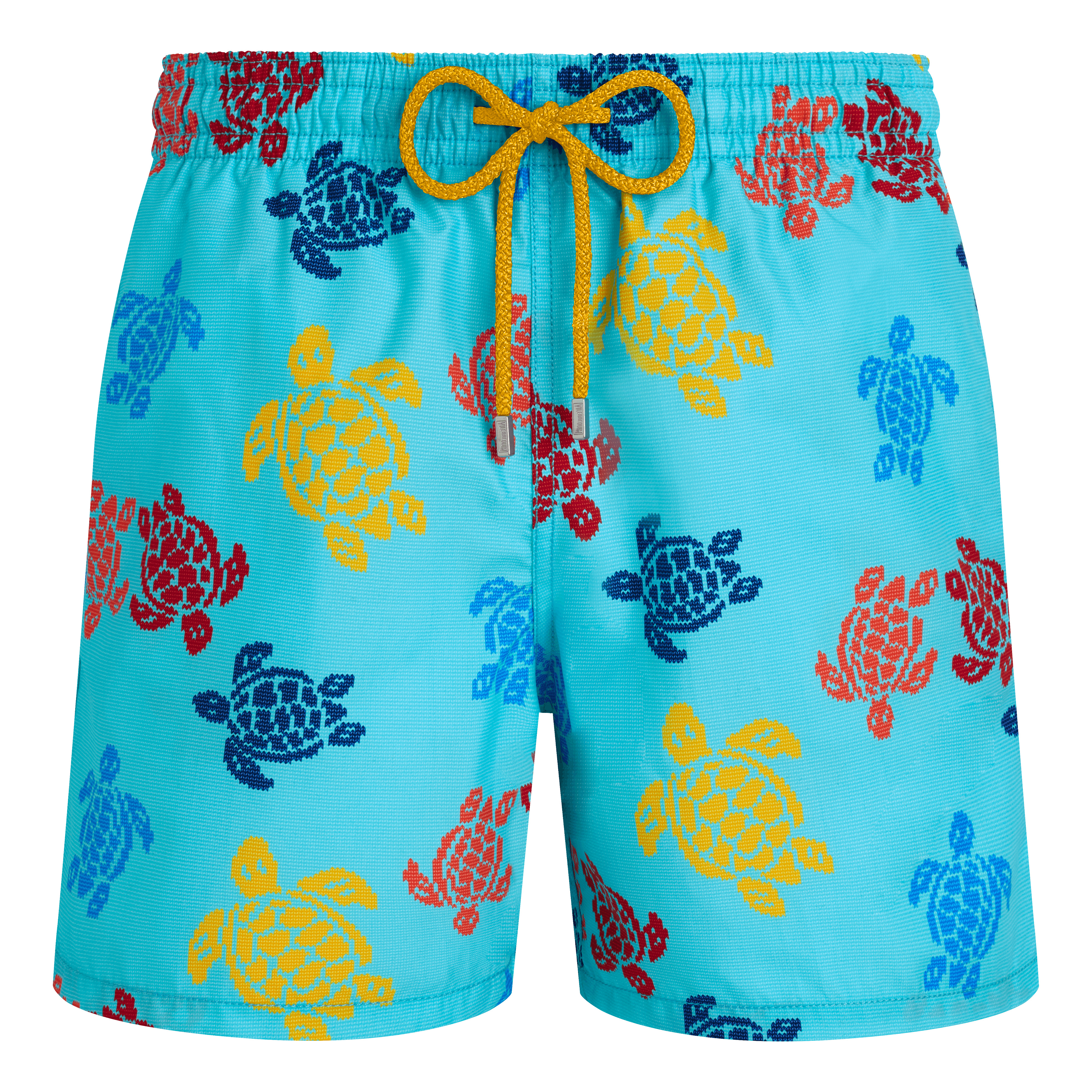 Men Swim Shorts Ronde des Tortues Tricot - Vilebrequin x Falke - 1