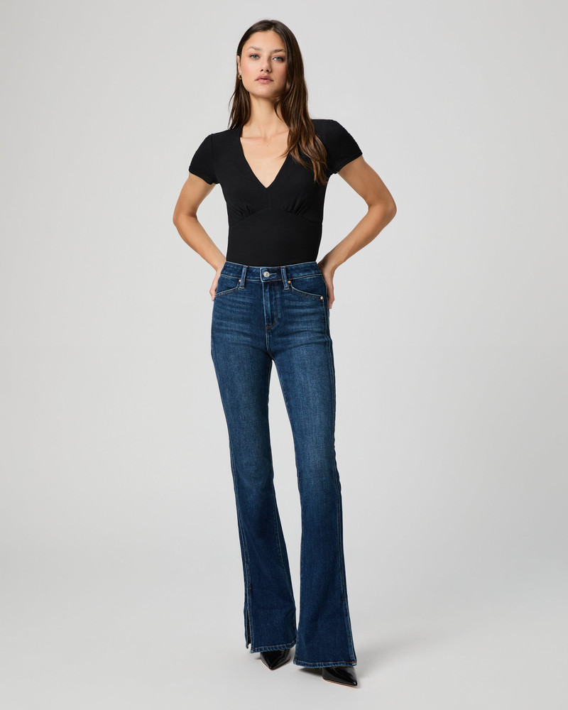 PAIGE High Rise Laurel Canyon Bootcut Jean outlook