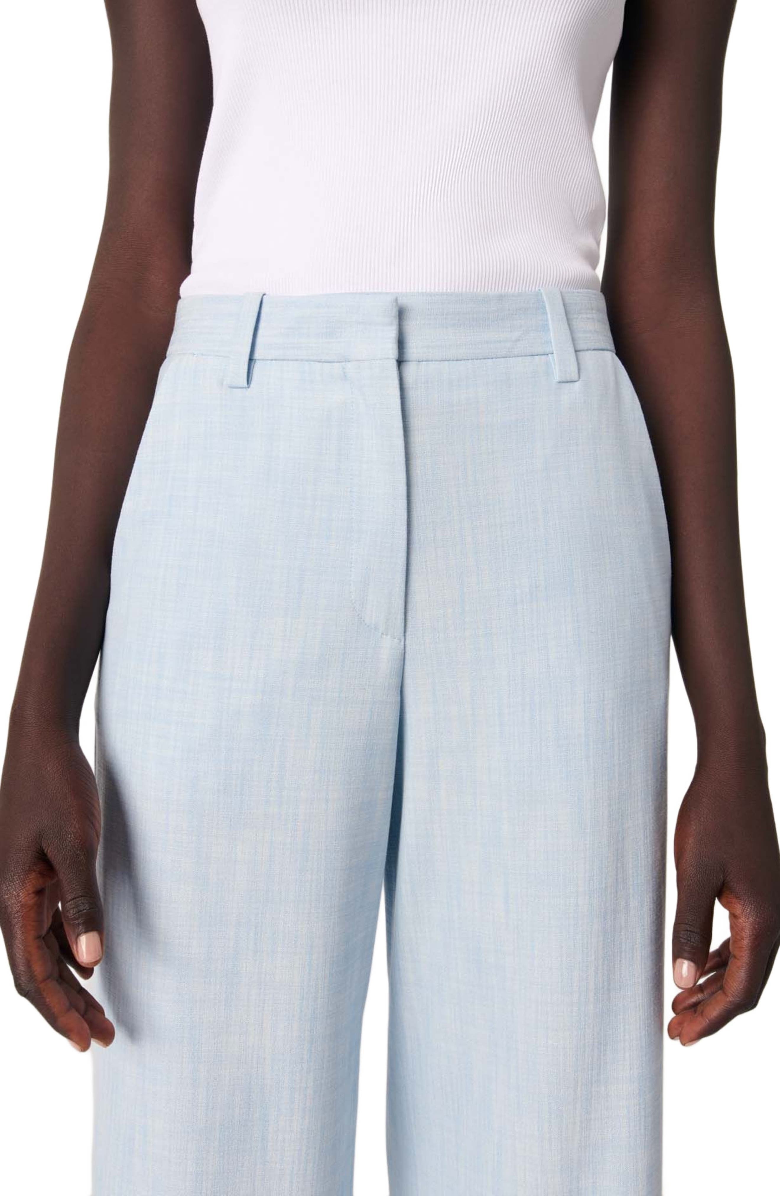 maje Wide-leg suit trousers in Blue at Nordstrom - 5