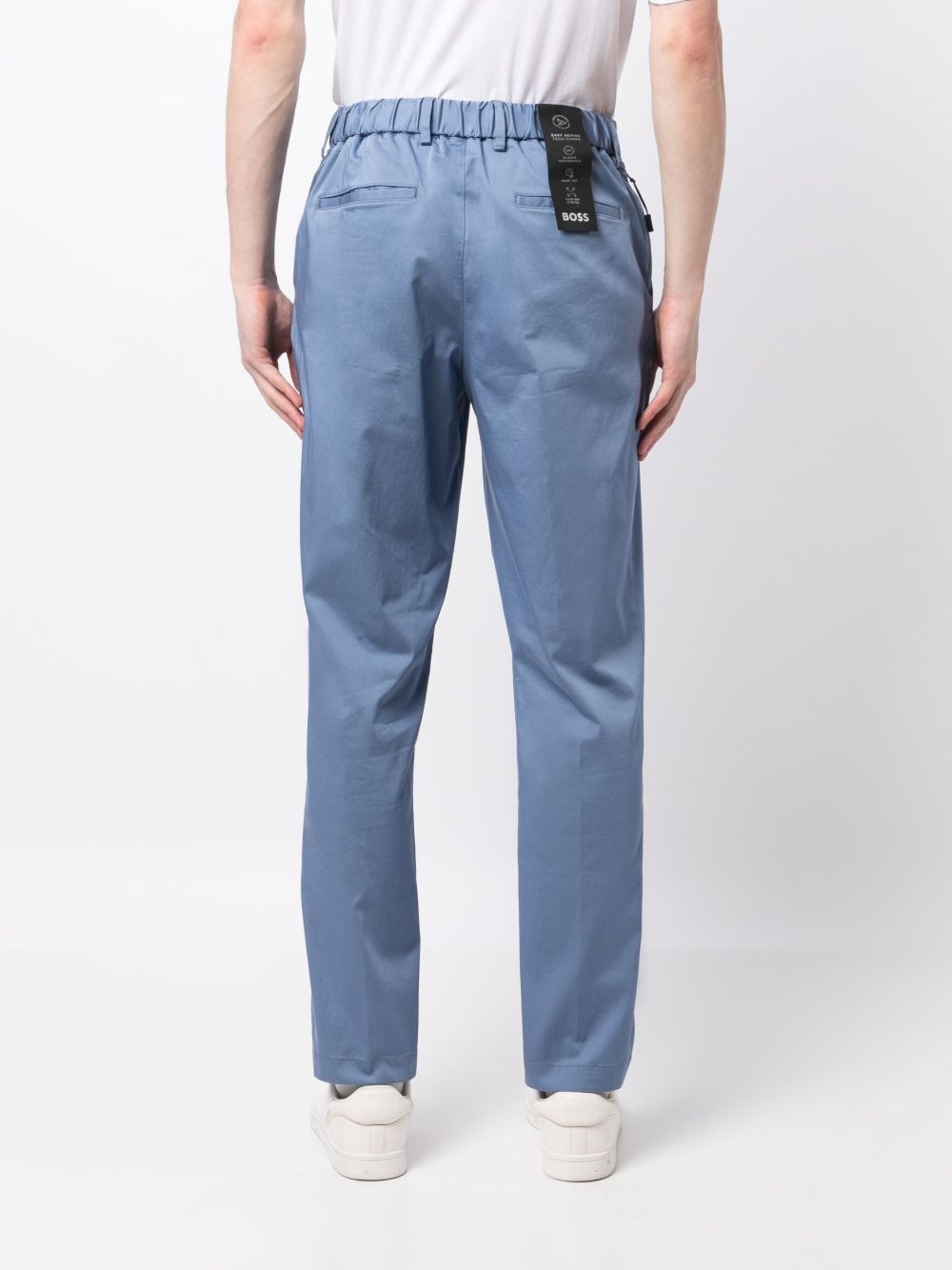 logo-patch tailored trousers - 4