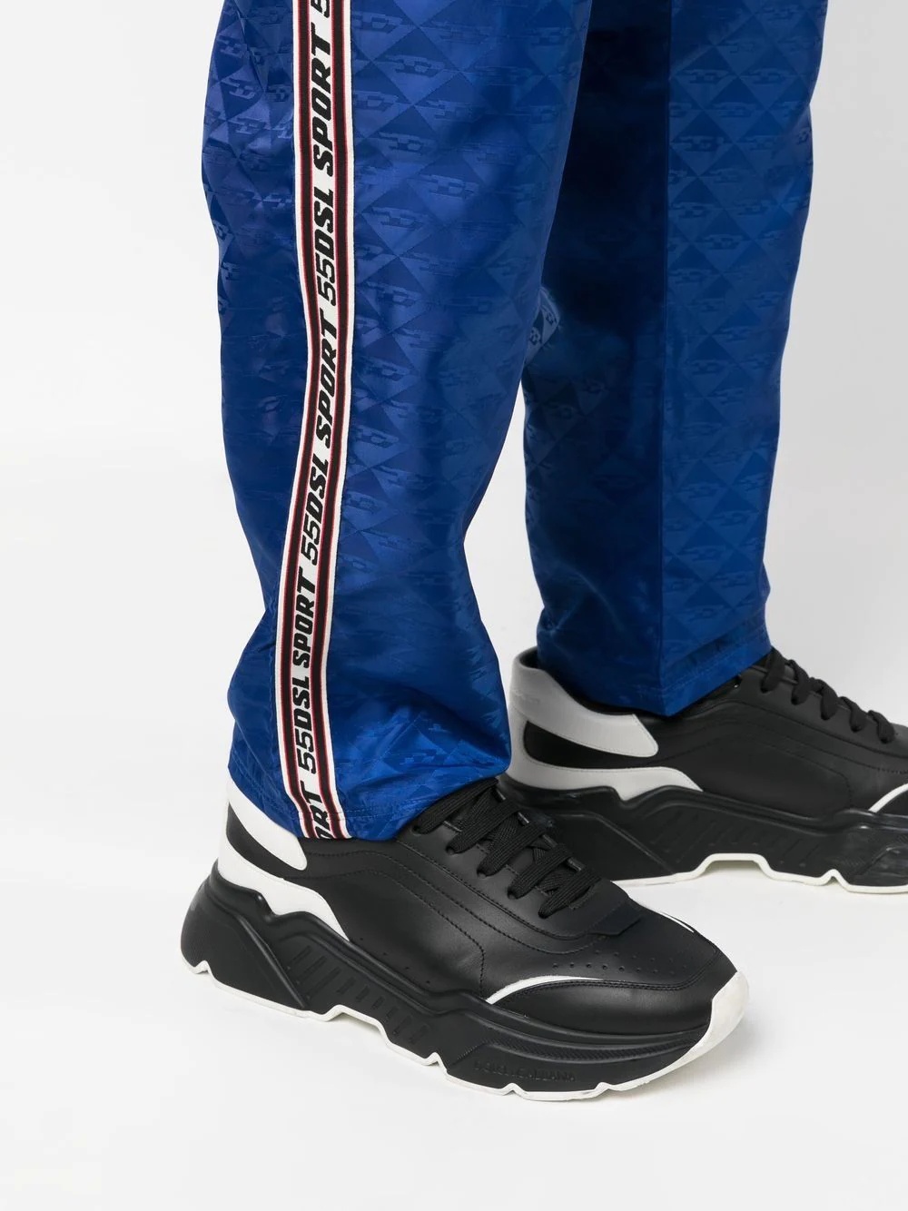logo straight-leg trousers - 5
