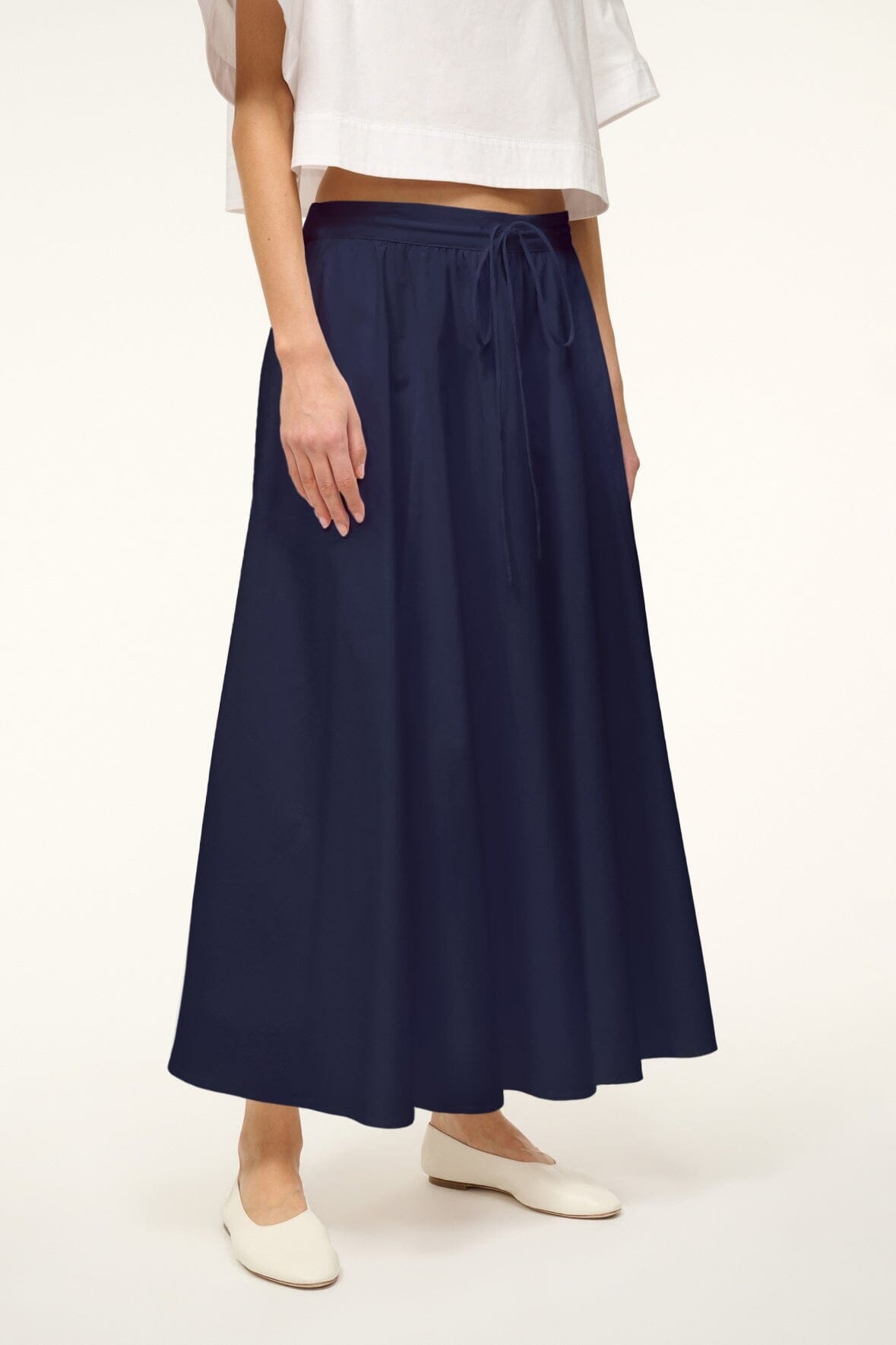 STAUD EDEN SKIRT NAVY - 4