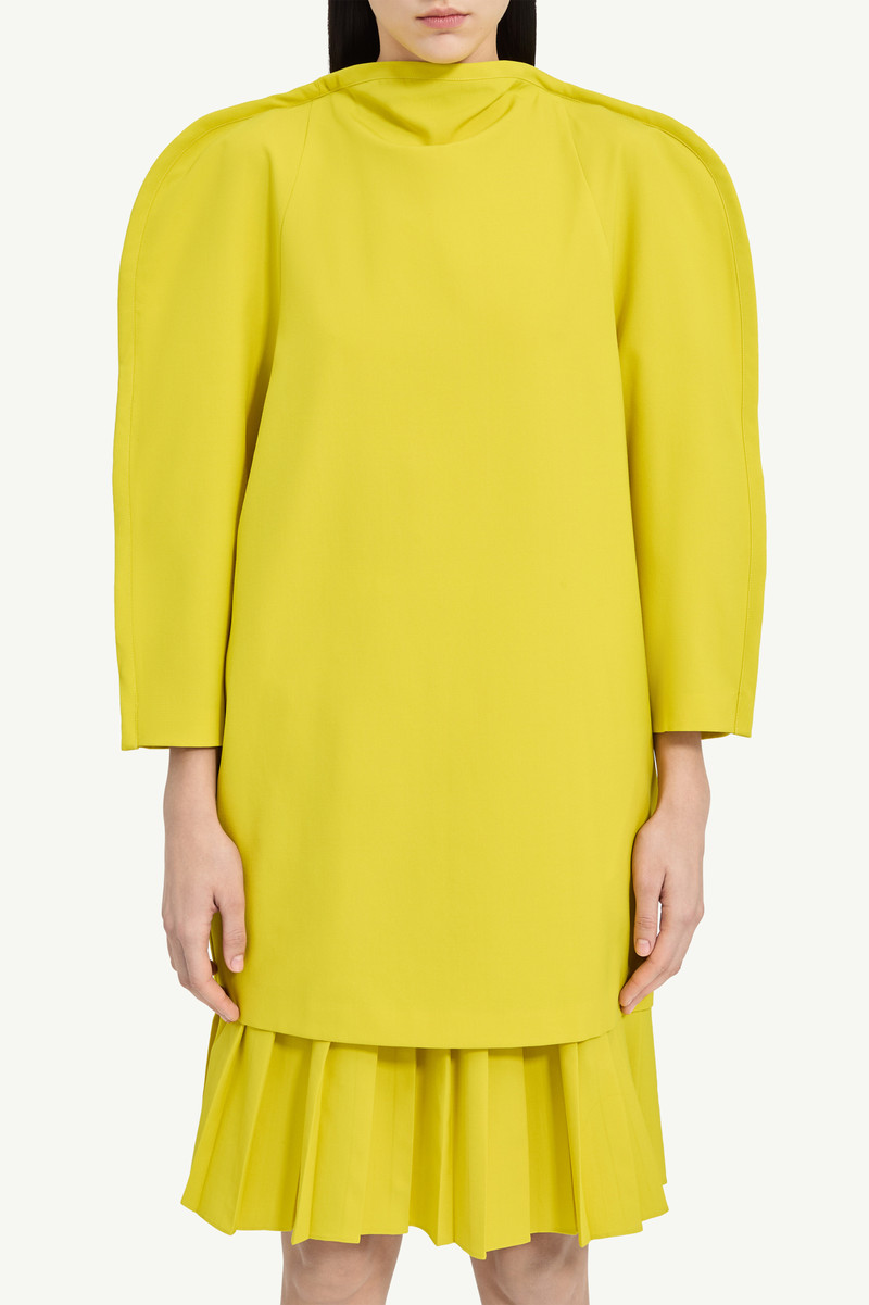 Cape-Shoulder Mini Dress 4