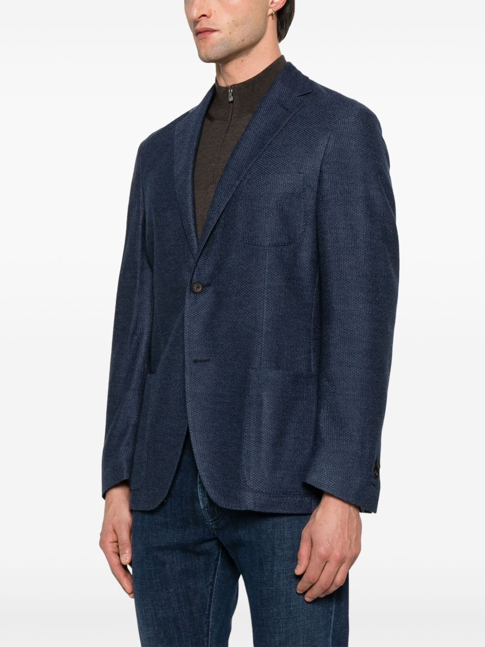 textured blazer - 3