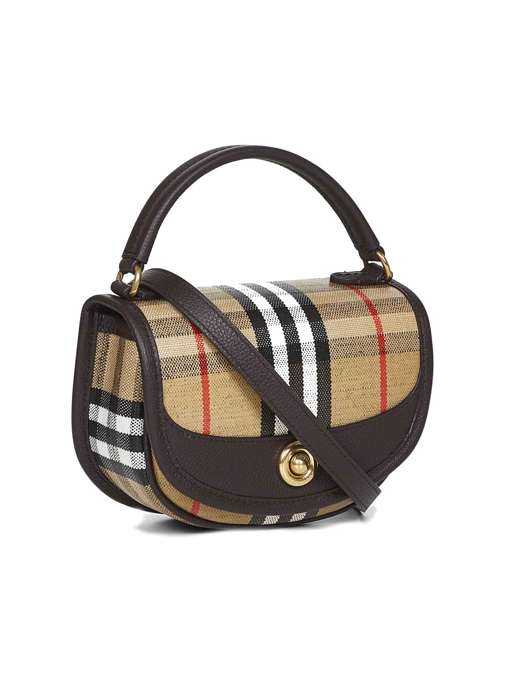 Burberry Women Beige Highlands Mini Crossbody Bag - 2