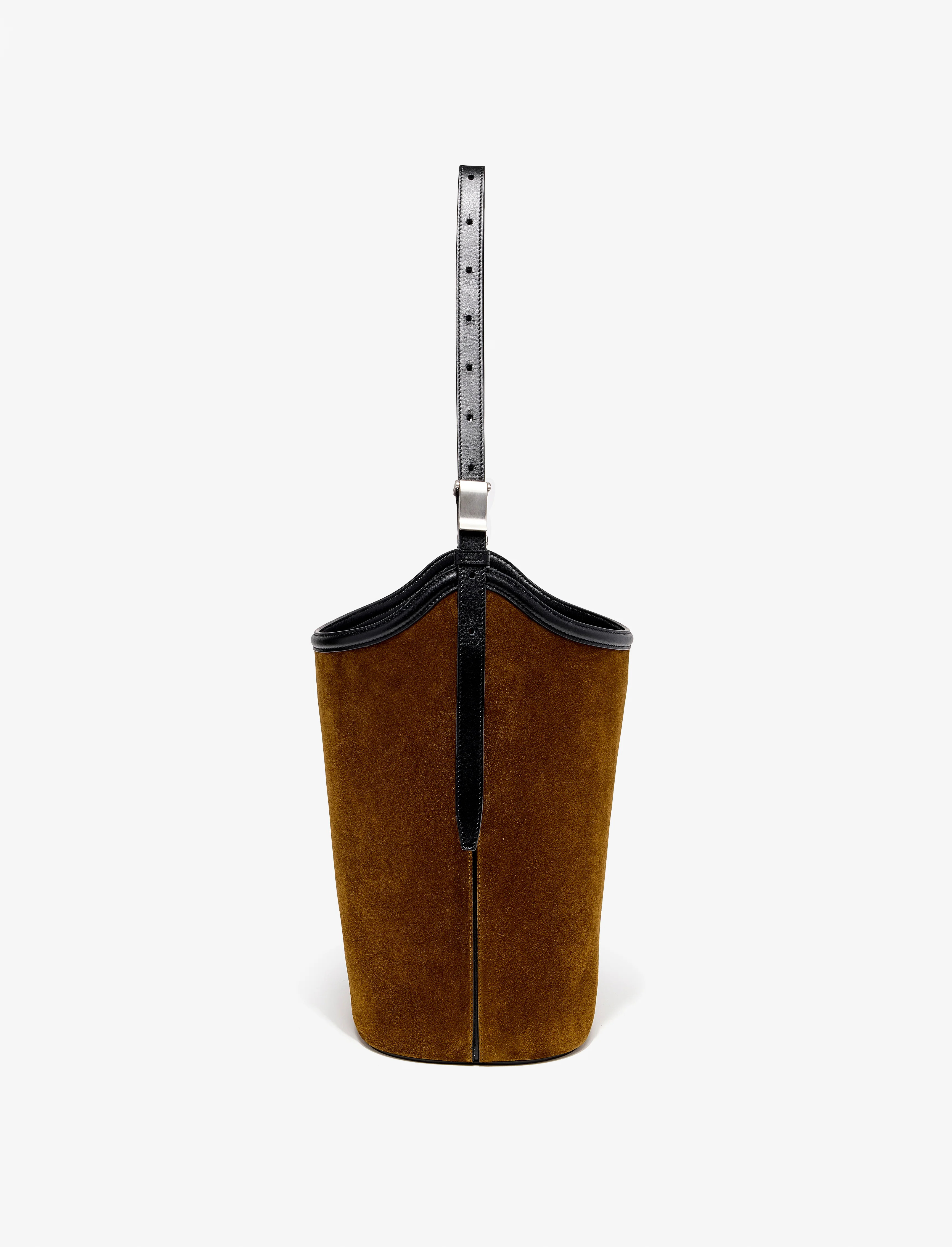 Brant Bucket Bag in Soft Suede - 3