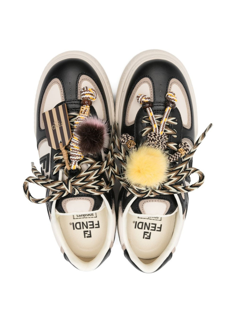logo-plaque platform sneakers 4