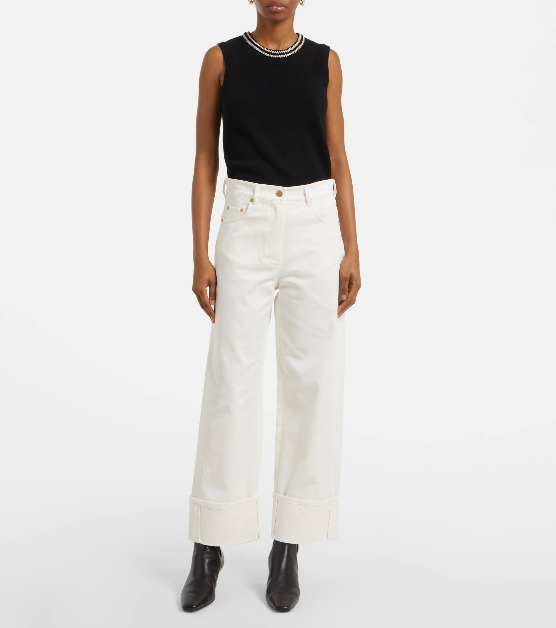 Cervia cropped mid-rise wide-leg jeans - 7