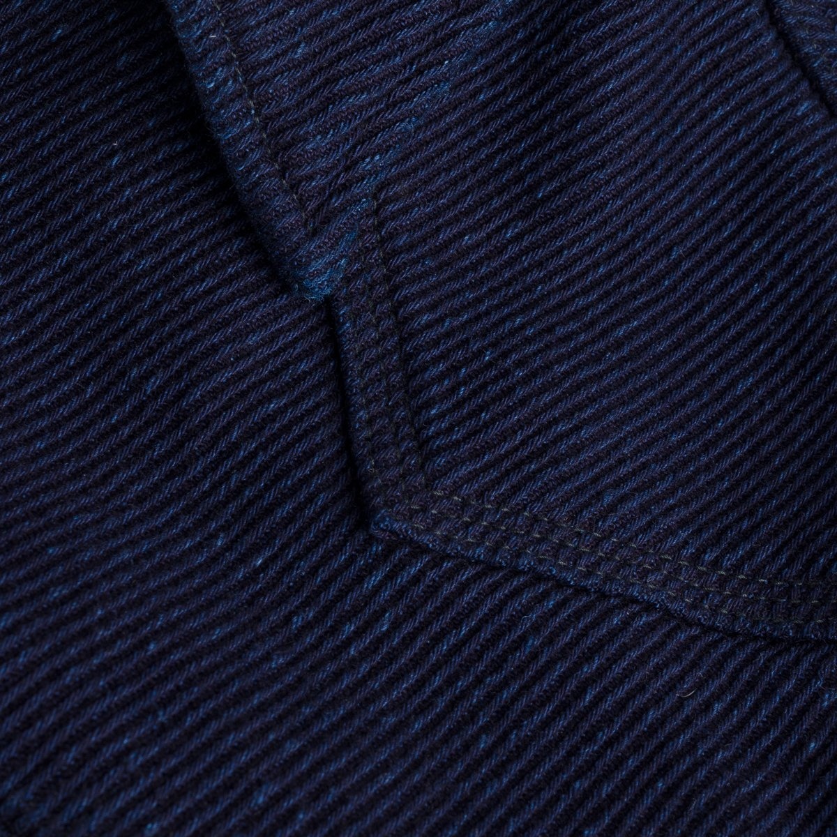 IHSH-208-IND 14oz Kersey Western Shirt Indigo - 3