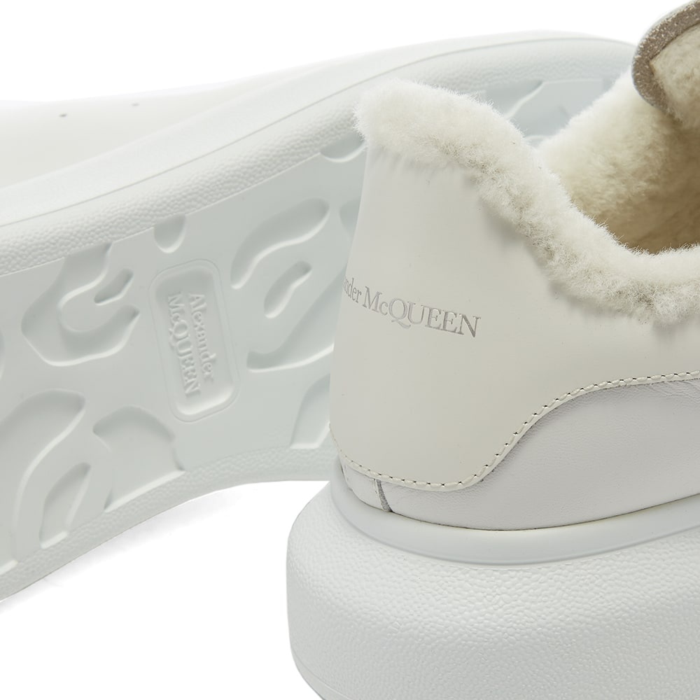 Alexander McQueen Shearling Lined Wedge Sole Sneaker - 4