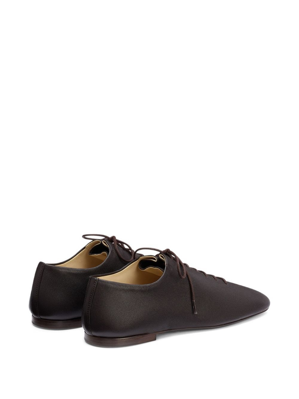 Souris folded leather lace-up derby - 4