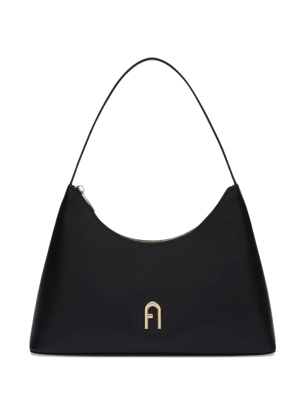 Diamante arch-logo shoulder bag - 1