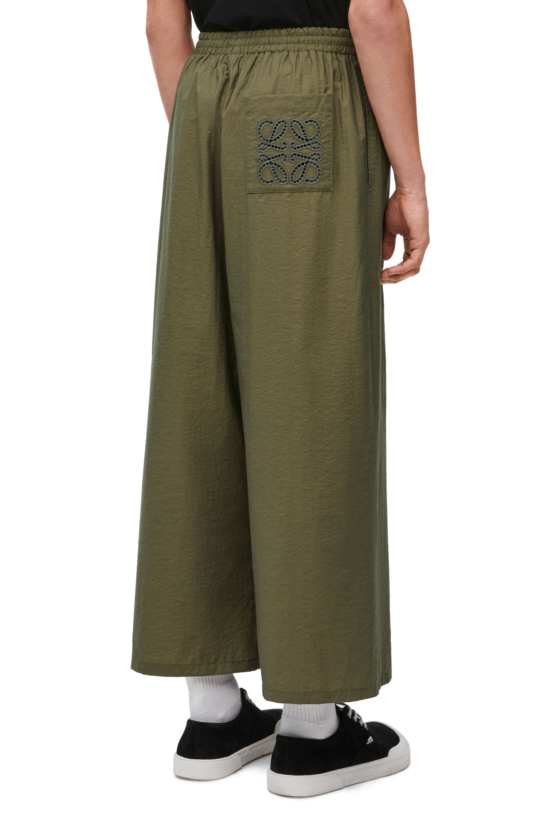Cropped trousers in cotton blend - 4
