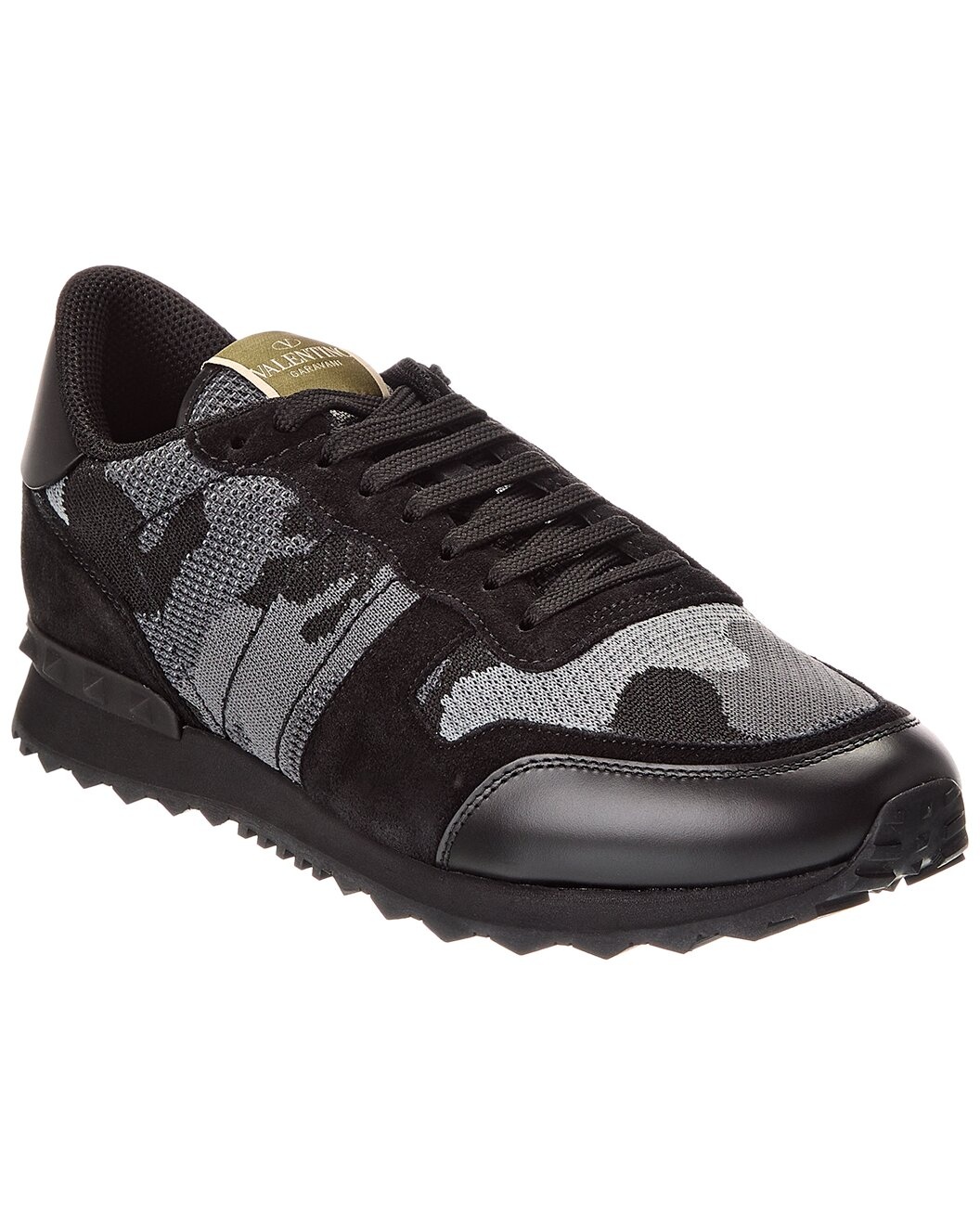 Valentino Rockrunner Knit & Suede Sneaker - 1