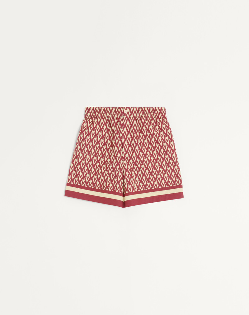 COTTON POPELINE BERMUDA SHORTS WITH TOUTE LA V PRINT 1