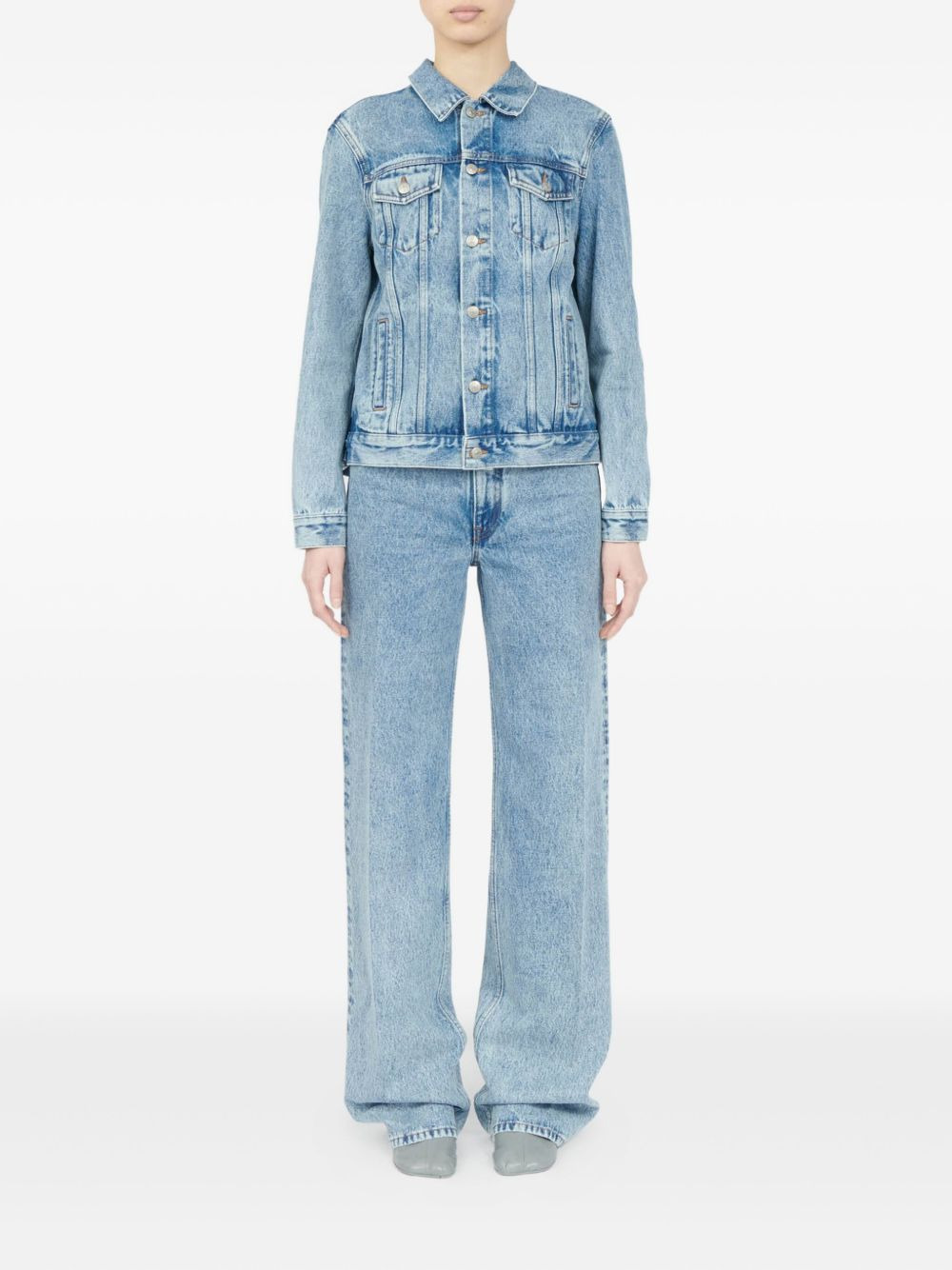 light-wash denim jacket - 3