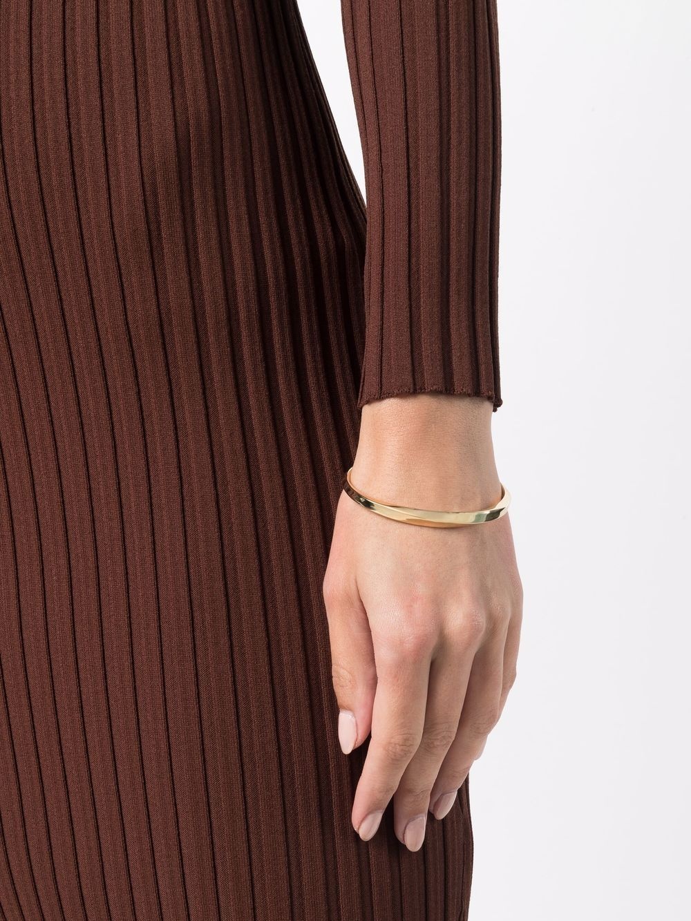 Infinity 9kt gold-plated bangle - 2