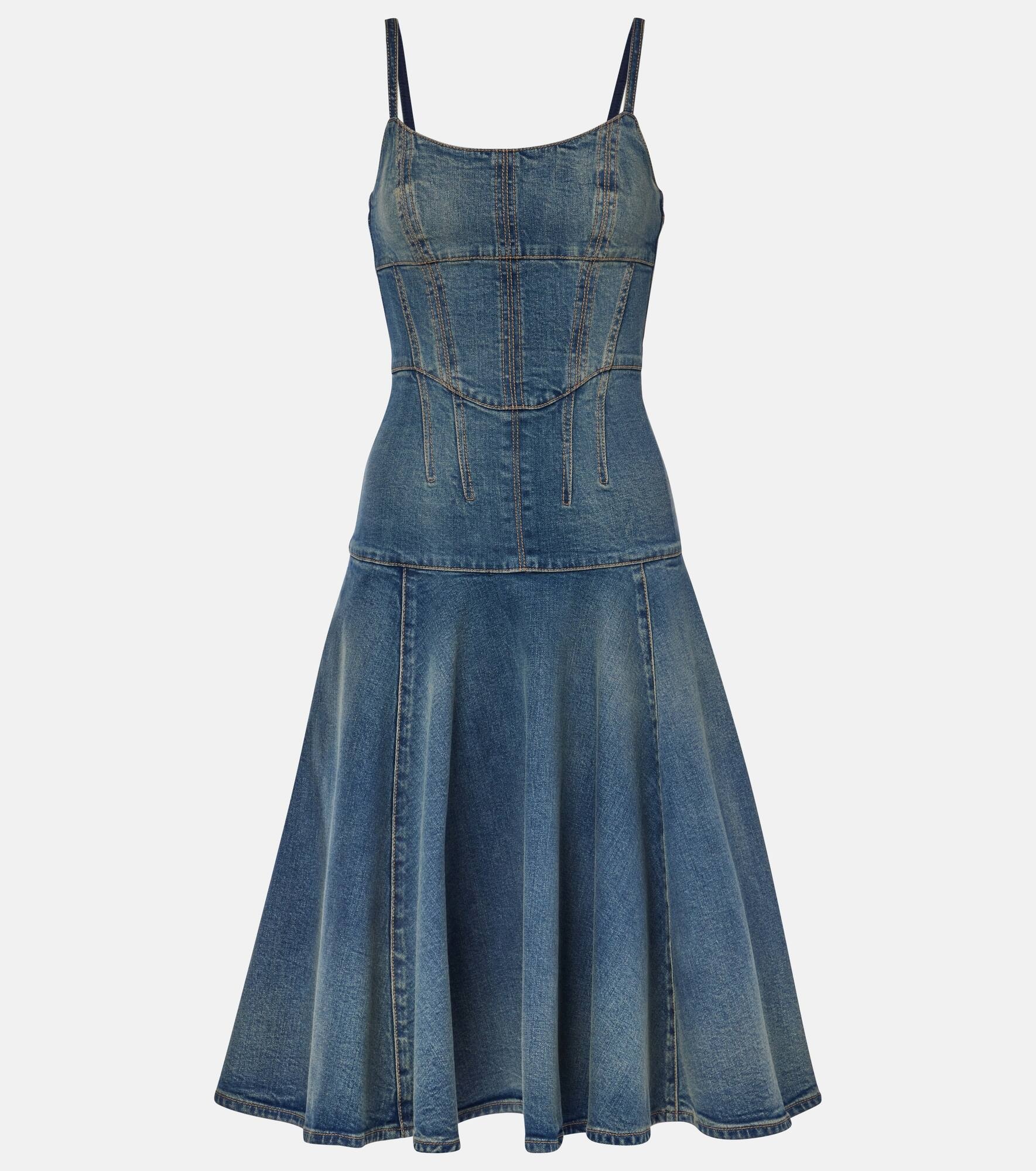 Denim midi dress - 1